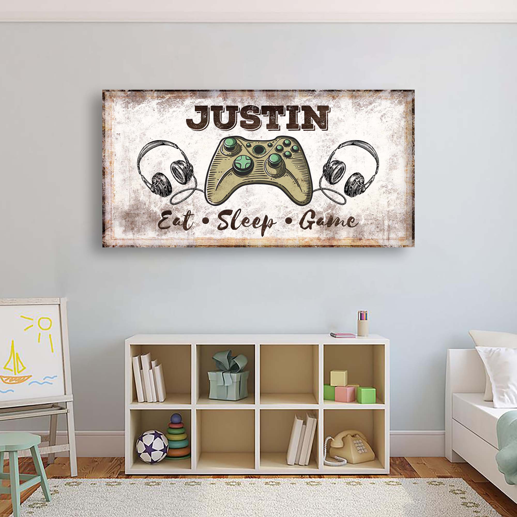 Eat Sleep Game Sign on sale at MyriadMart