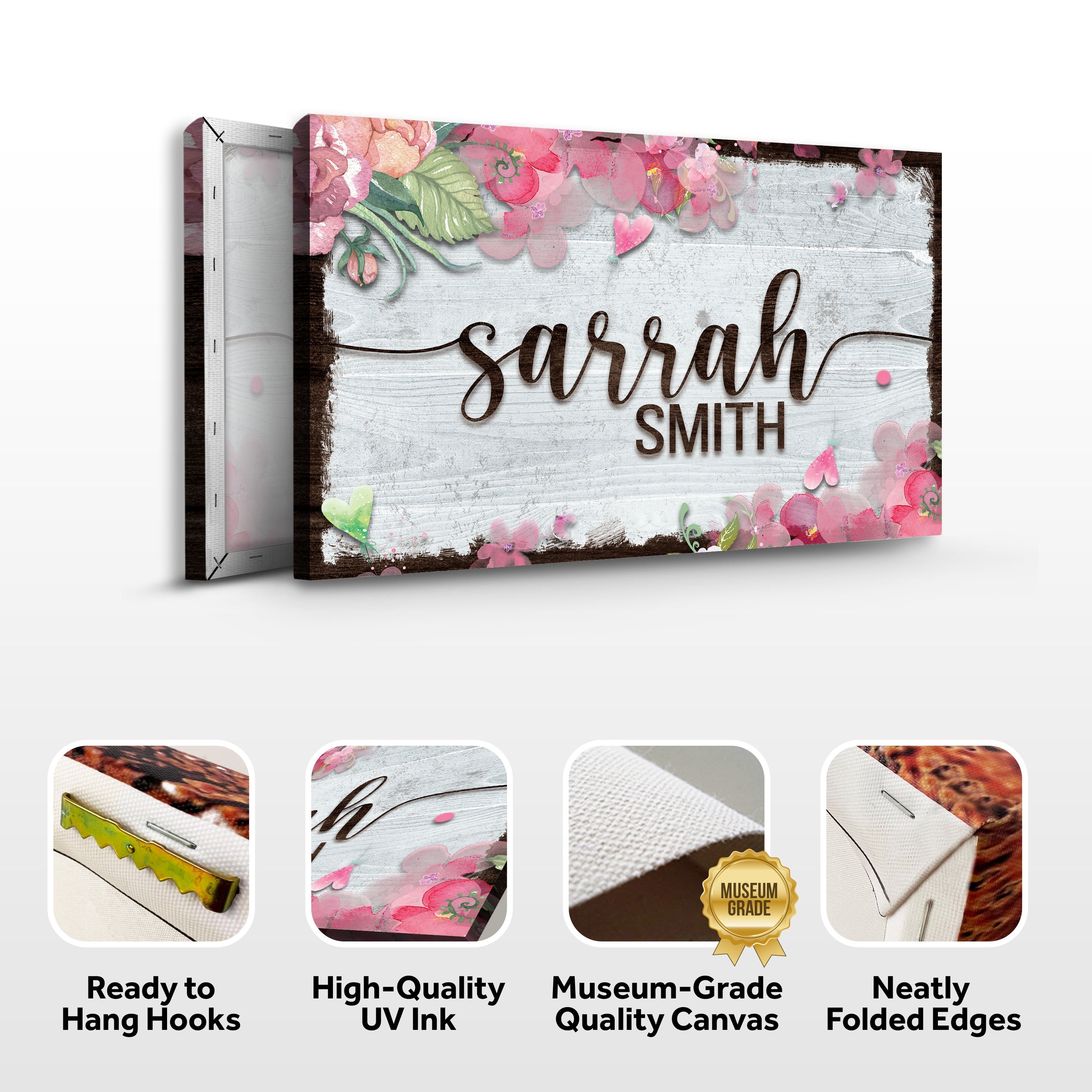 Floral Kids Room Sign on sale at MyriadMart