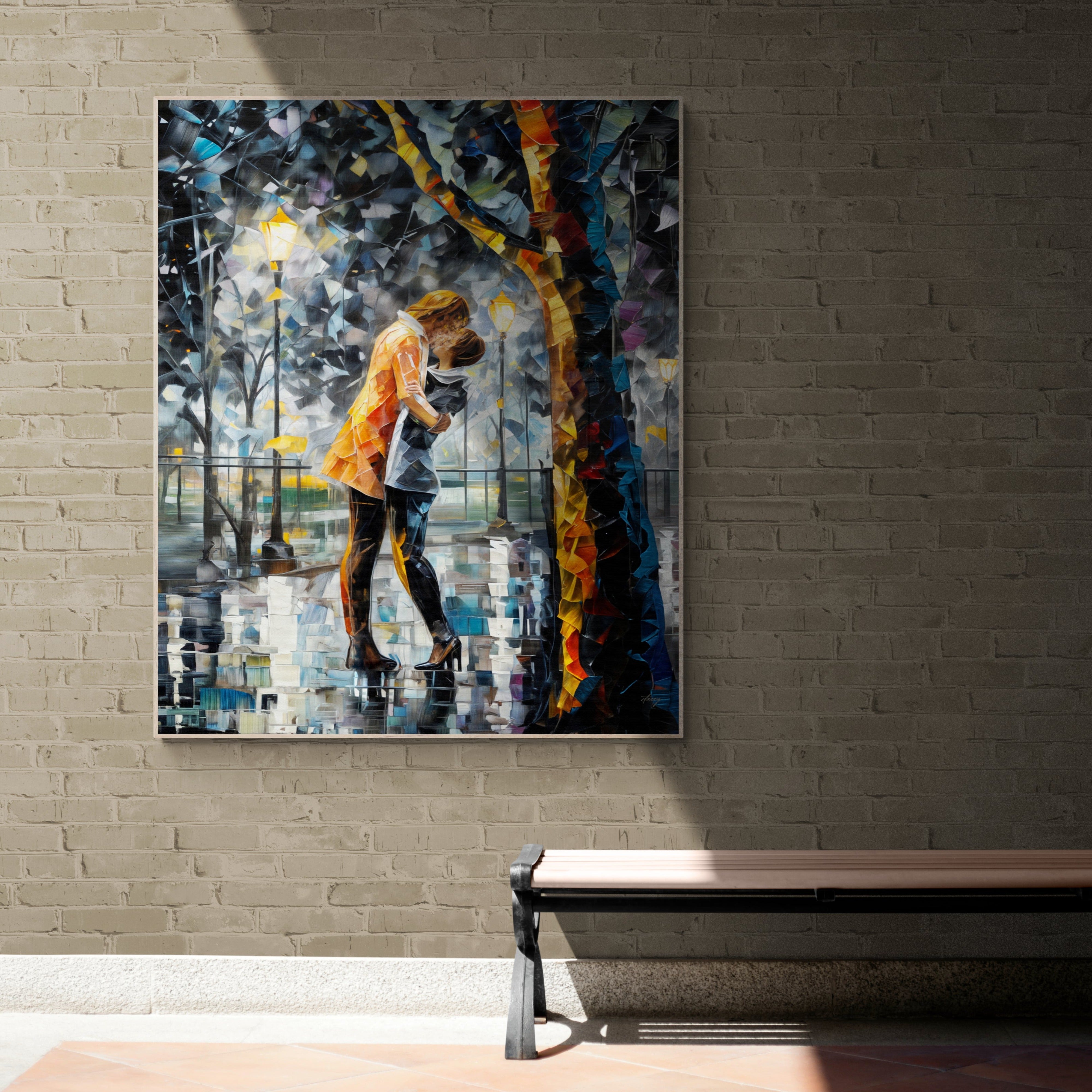 Canvas Print: "Kaleidoscope Kiss" on sale at MyriadMart