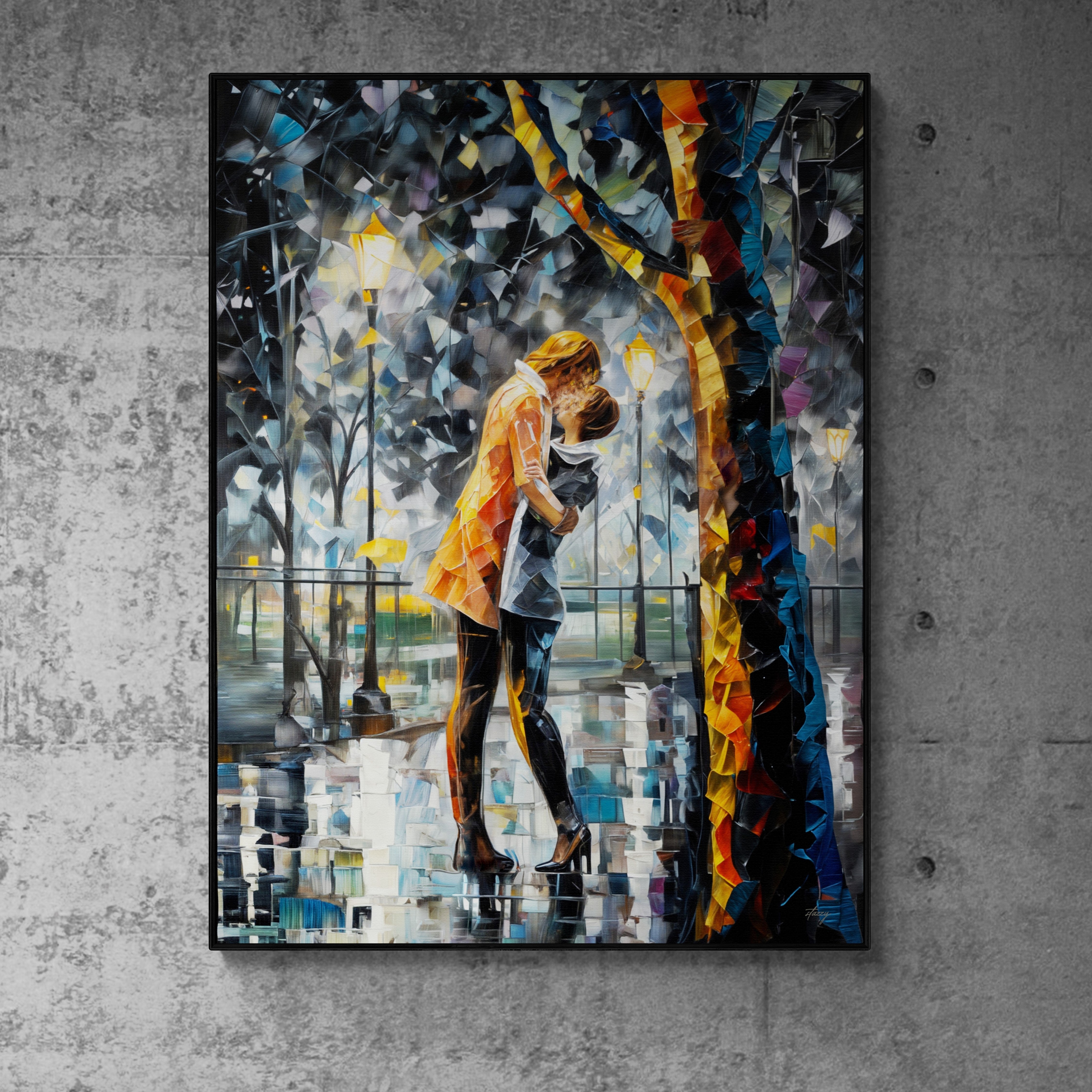 Canvas Print: "Kaleidoscope Kiss" on sale at MyriadMart