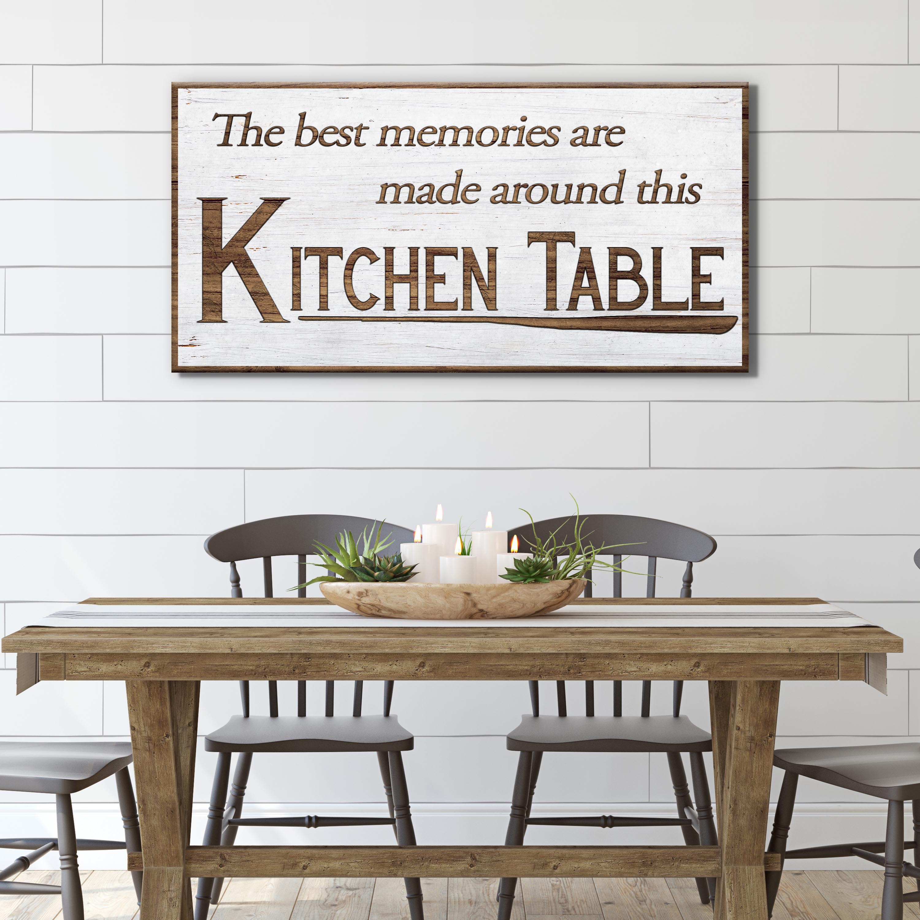 Kitchen Table Wall Art Sign on sale at MyriadMart