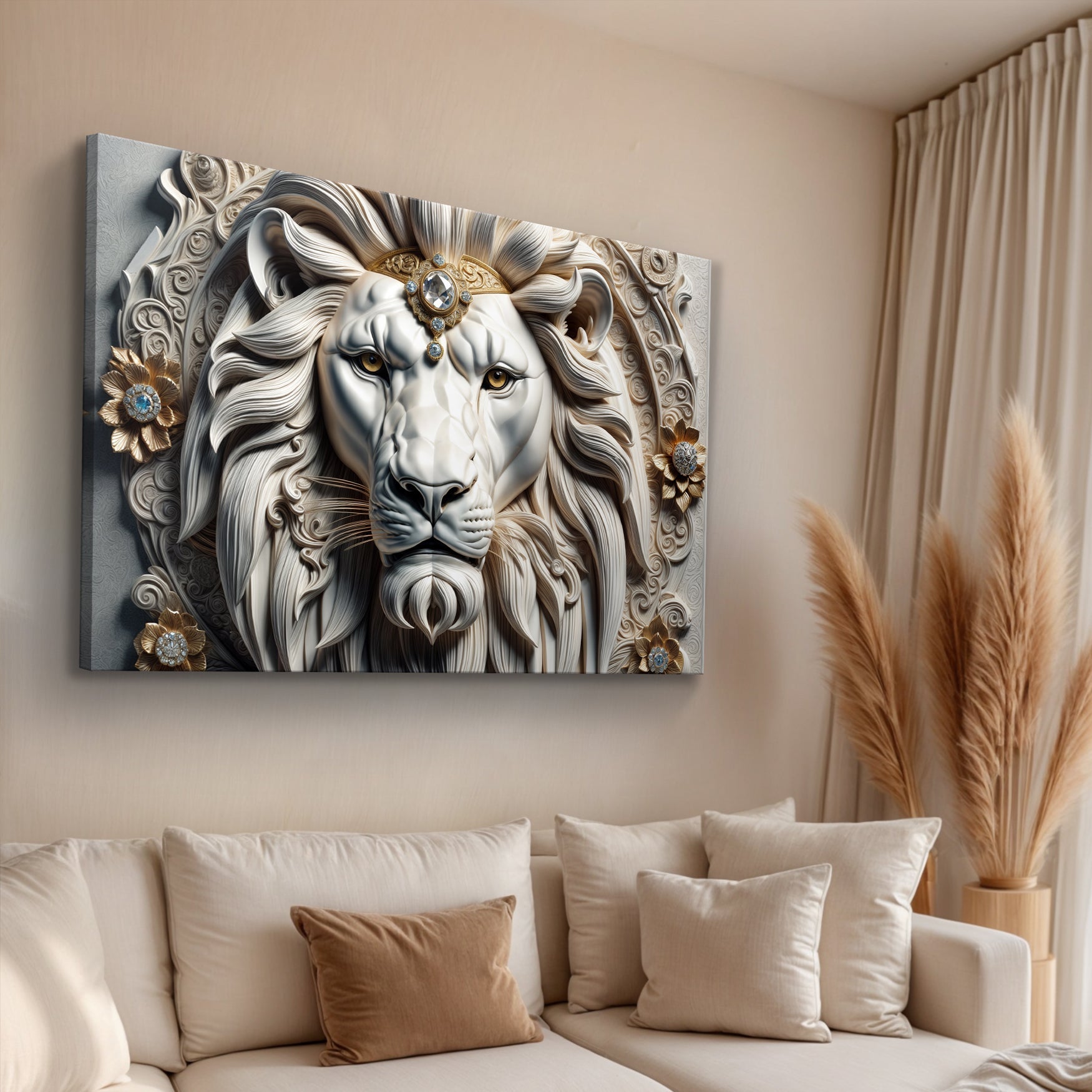 3D Majestic Lion Wall Art II on sale at MyriadMart