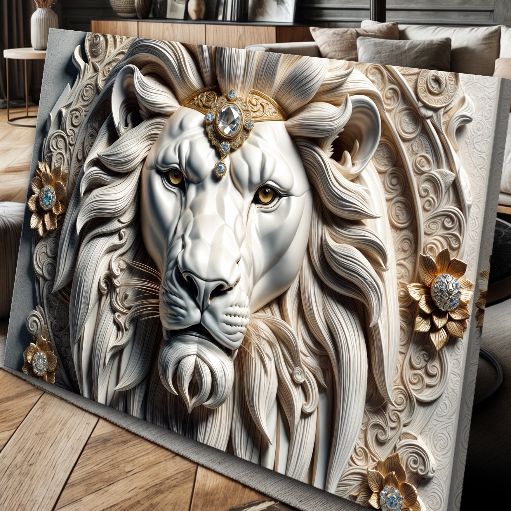 3D Majestic Lion Wall Art II on sale at MyriadMart