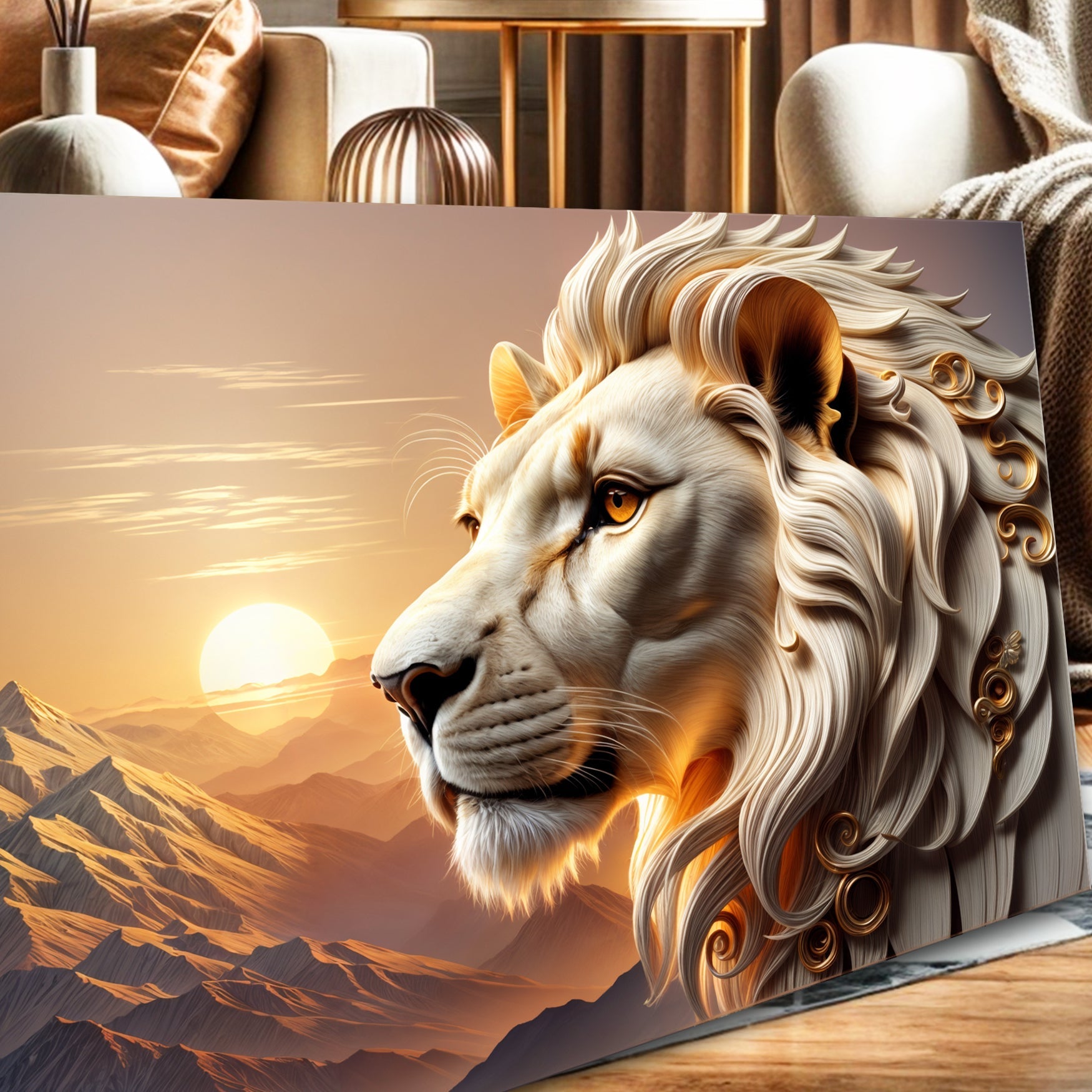 3D Majestic Lion Wall Art IV on sale at MyriadMart