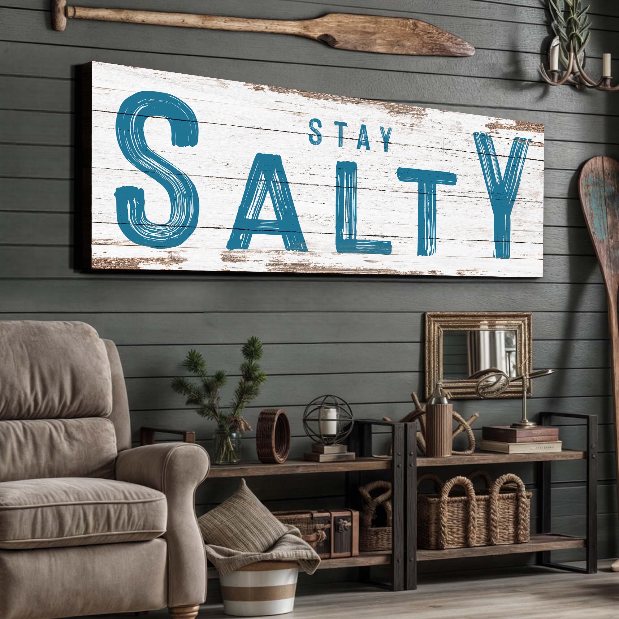 Stay Salty Coastal Sign V on sale at MyriadMart