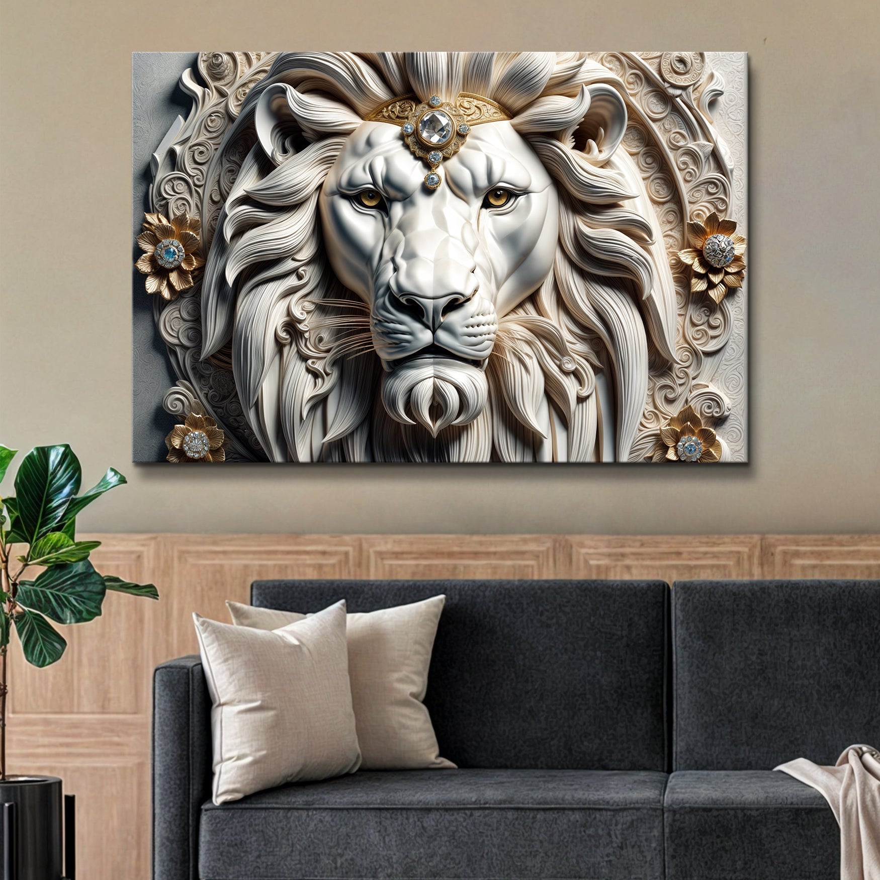 3D Majestic Lion Wall Art II on sale at MyriadMart