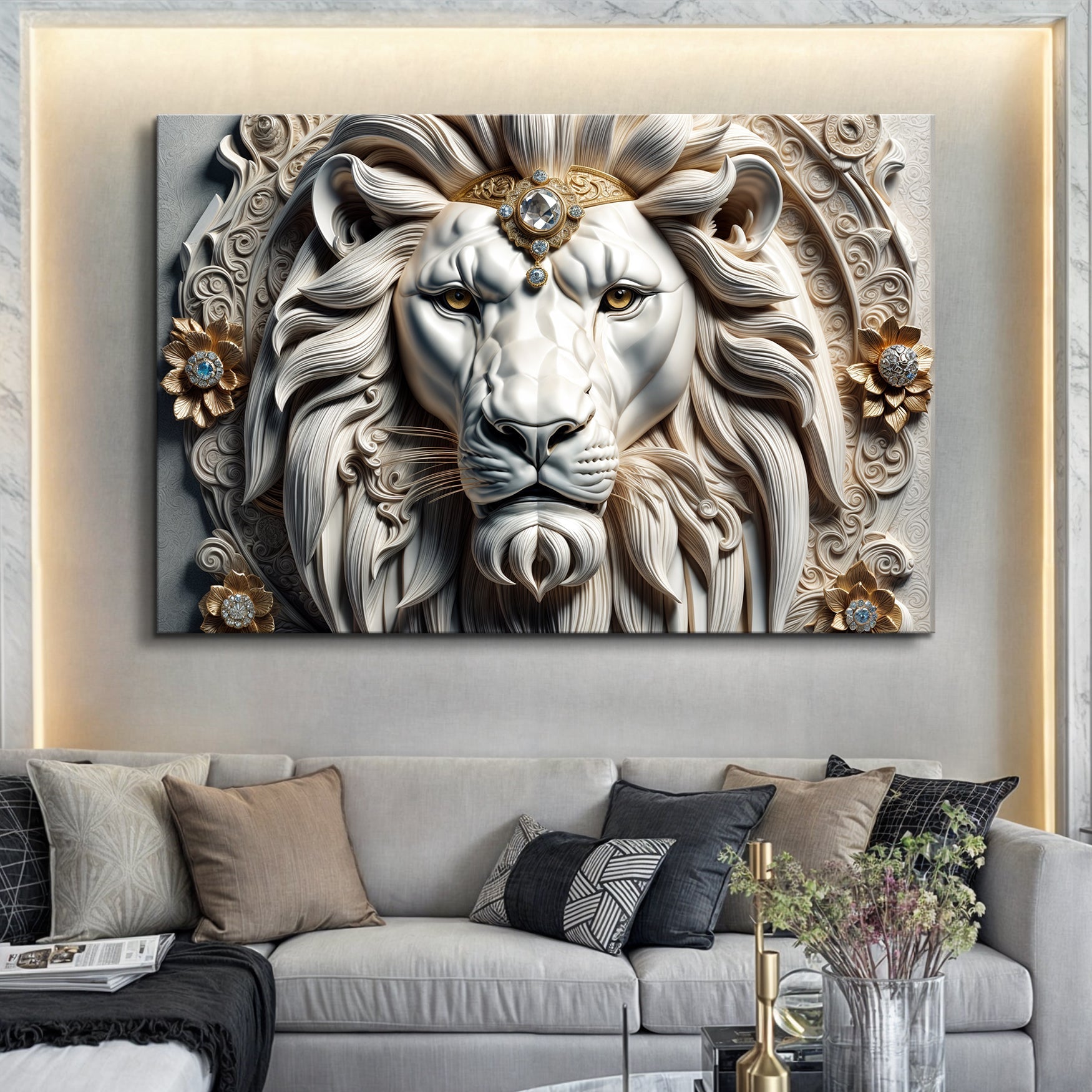3D Majestic Lion Wall Art II on sale at MyriadMart