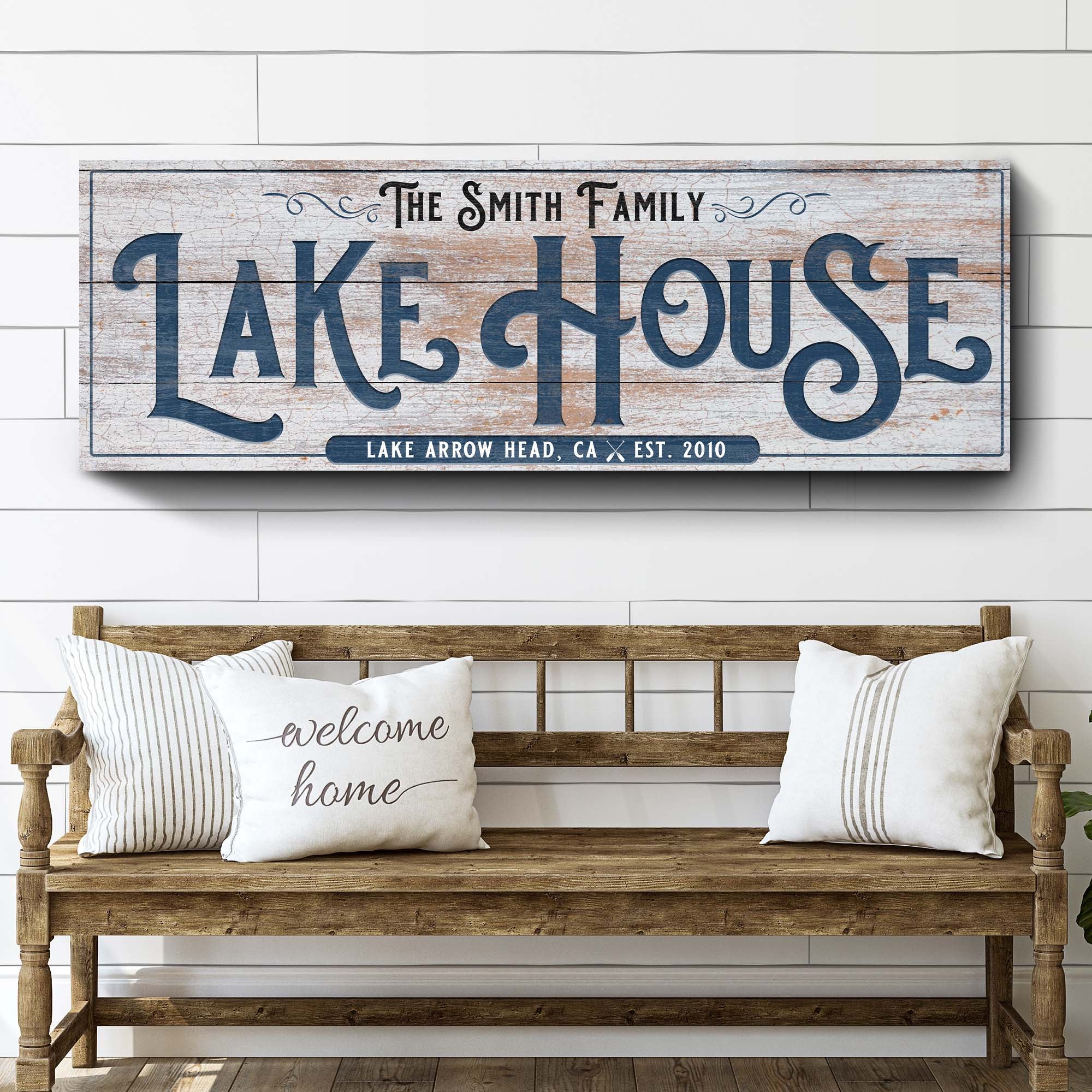 Personalized Lake House Sign III on sale at MyriadMart