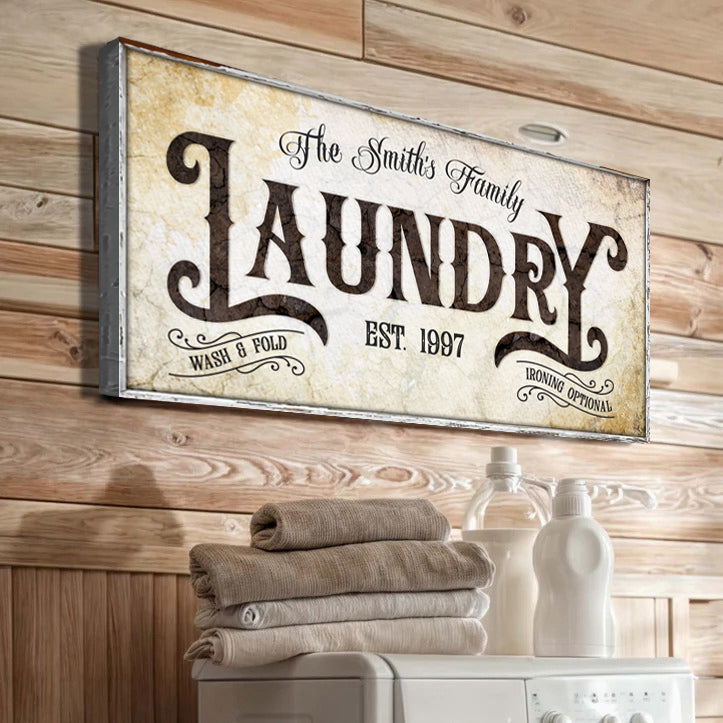 Family Laundry Sign II on sale at MyriadMart