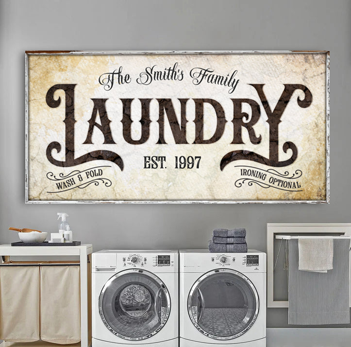 Family Laundry Sign II on sale at MyriadMart