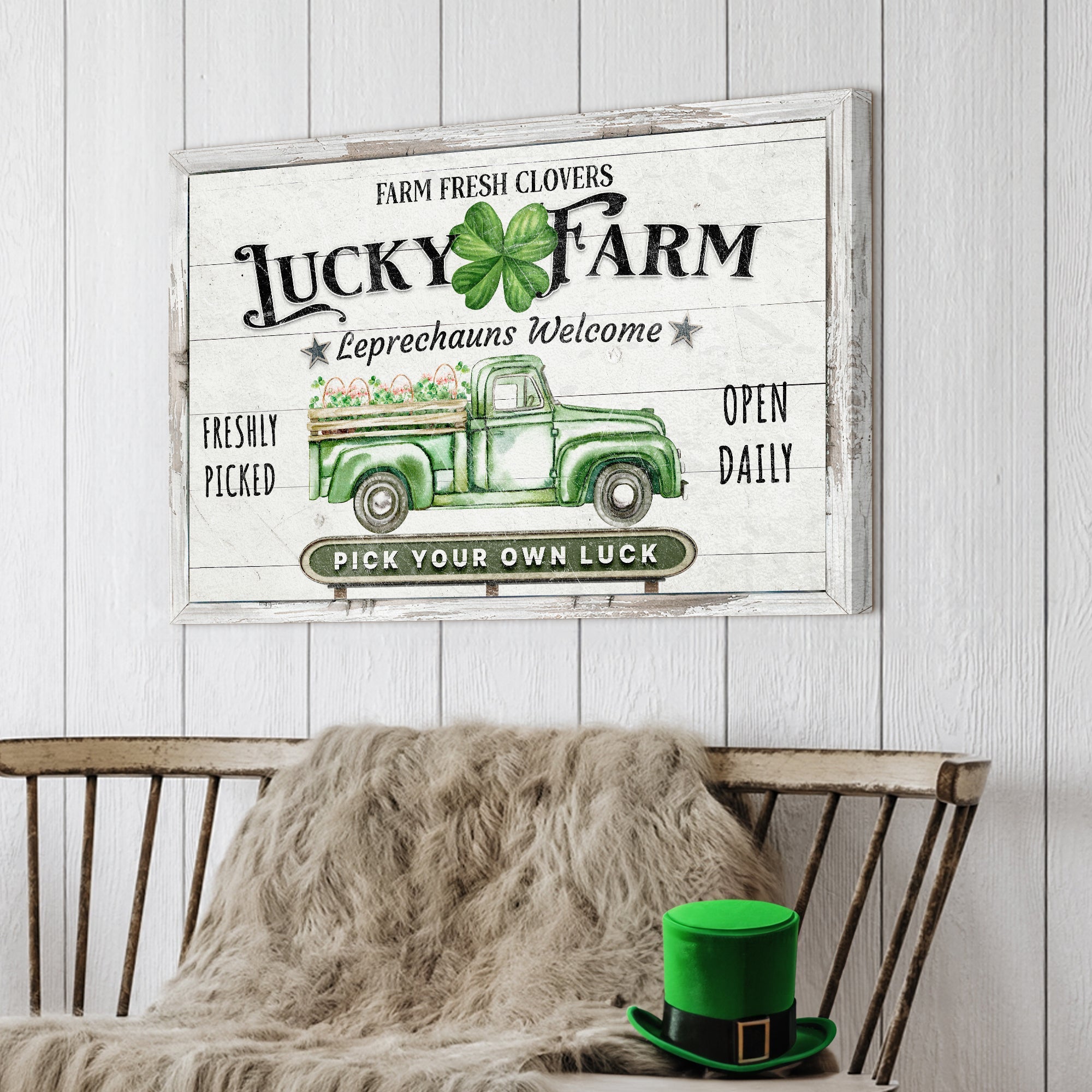 Lucky Farm St. Patrick's Day Sign on sale at MyriadMart