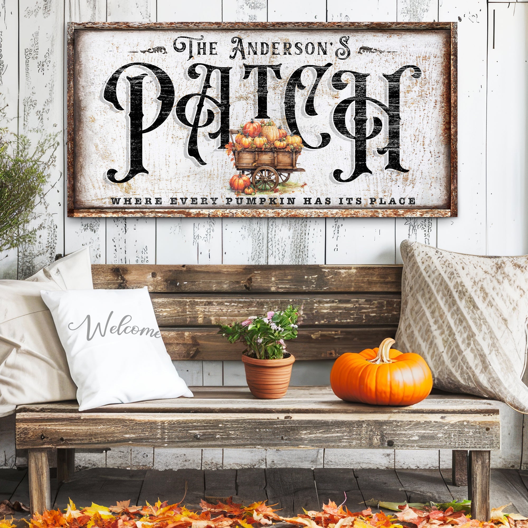 Personalized Pumpkin Patch Sign VIII on sale at MyriadMart
