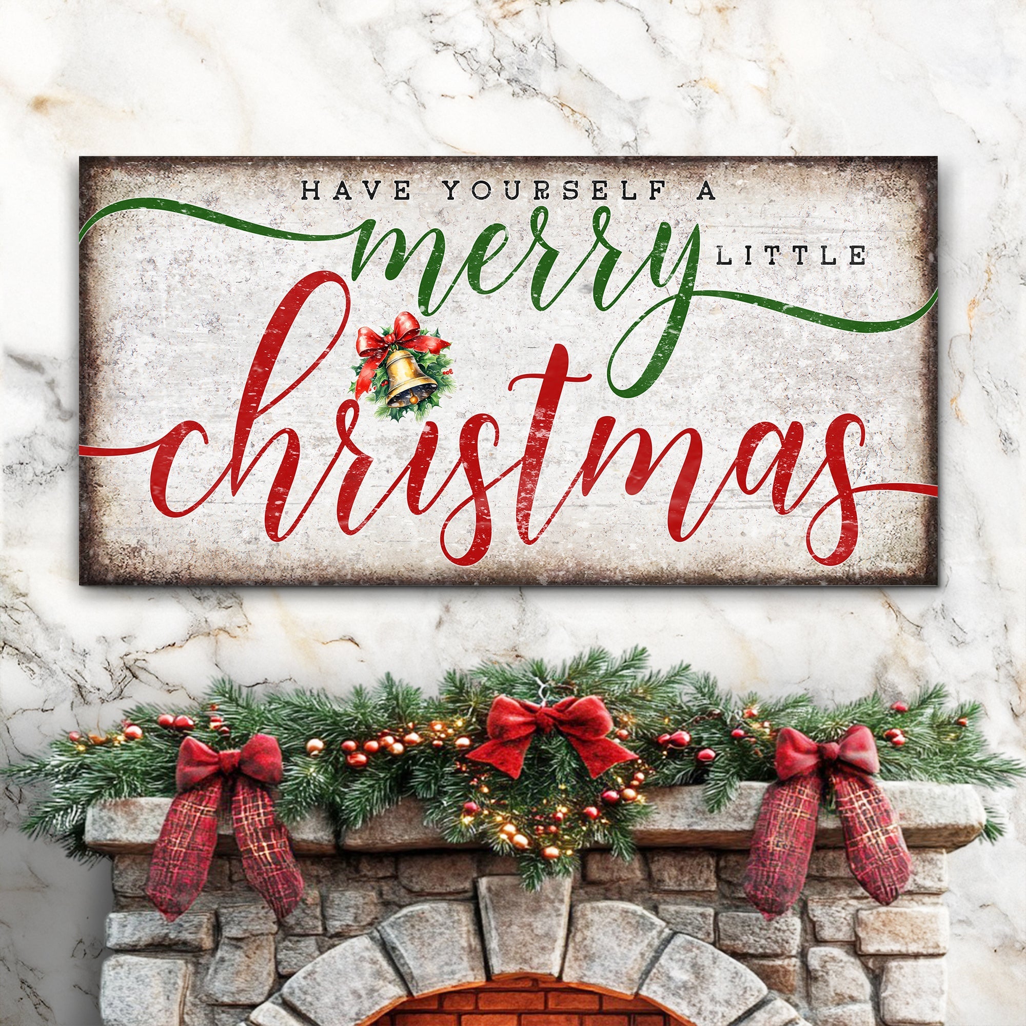 Have Yourself A Merry Little Christmas Sign XII on sale at MyriadMart