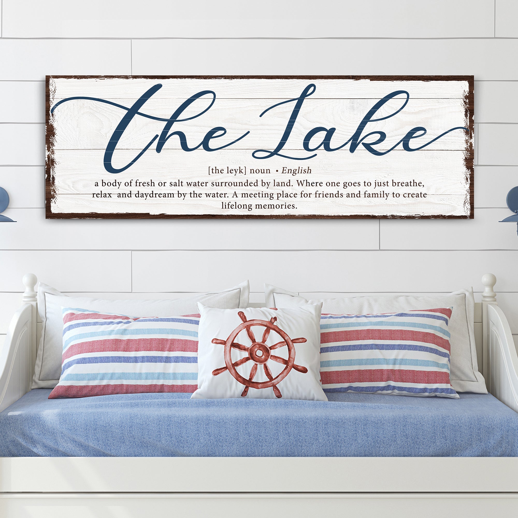 The Definition Of Lake Sign on sale at MyriadMart