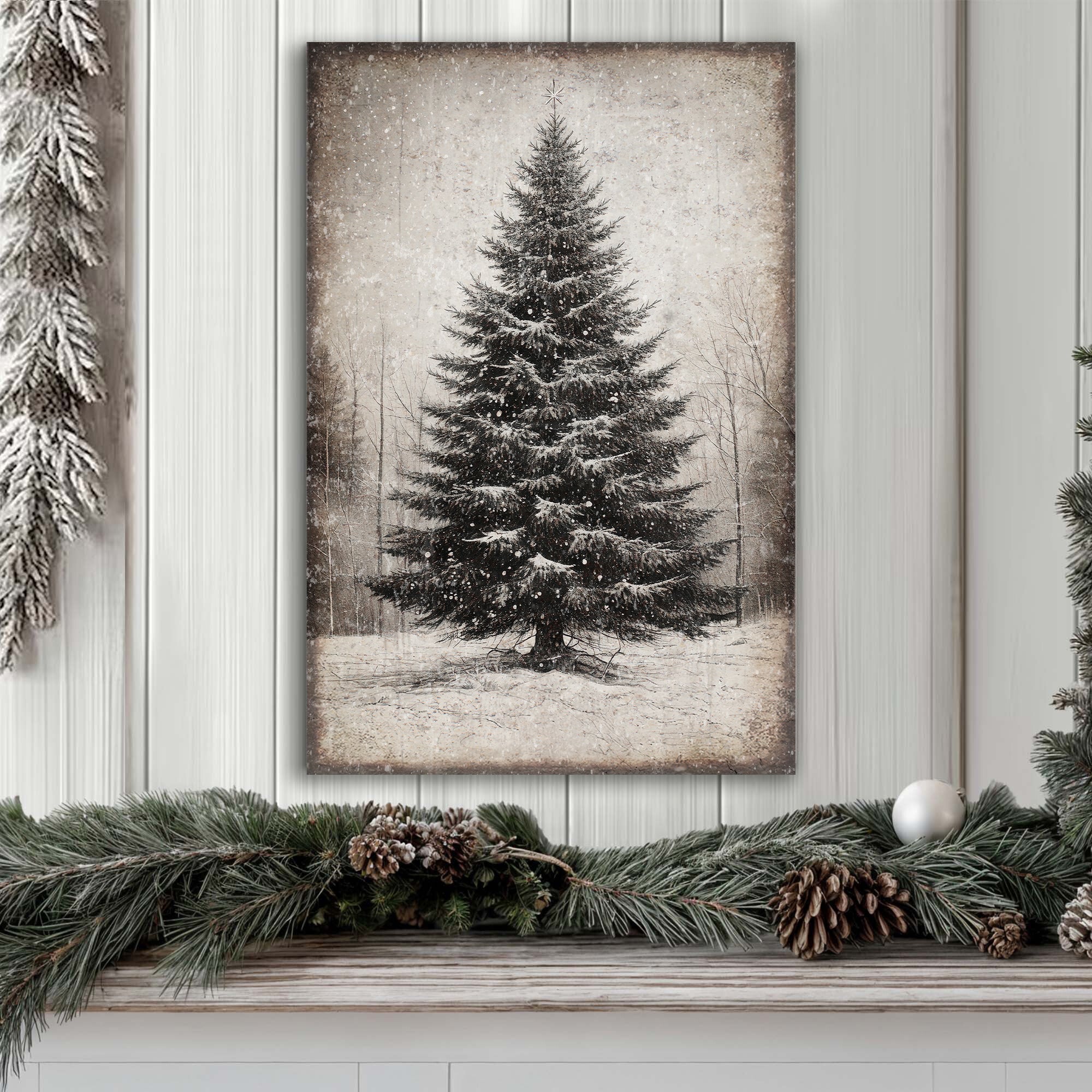 Vintage Christmas Tree Wall Art III on sale at MyriadMart