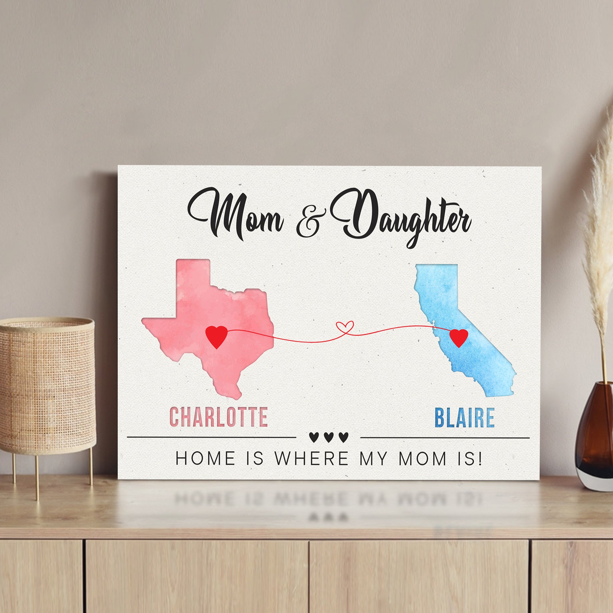 Mother's Day Sign Home Is Where My Heart Is on sale at MyriadMart