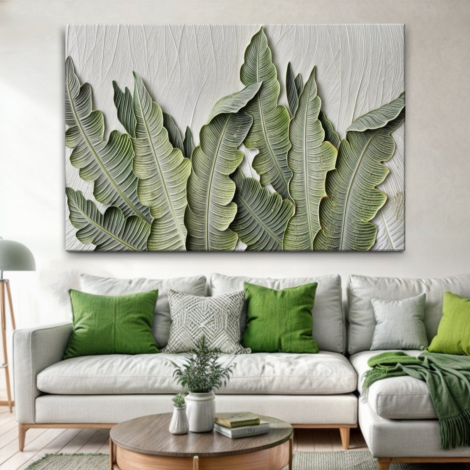 Modern Serene Leaves Wall Art on sale at MyriadMart