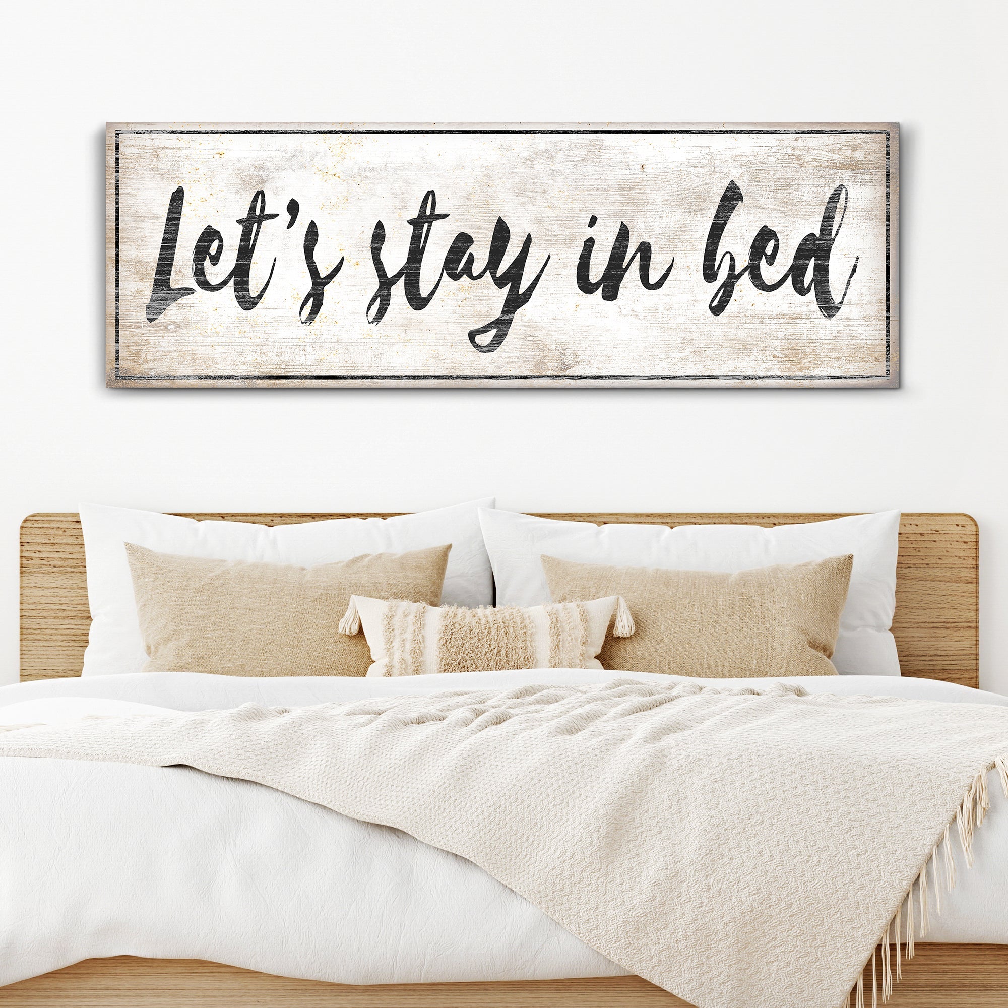 Let's Stay in Bed Bedroom Sign IV on sale at MyriadMart
