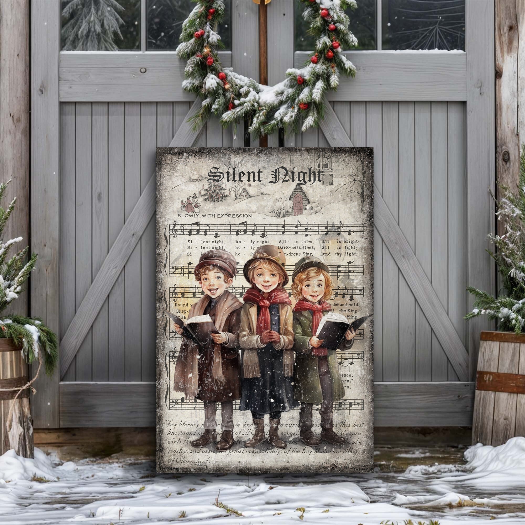 Vintage Christmas Carolers Wall Art III on sale at MyriadMart