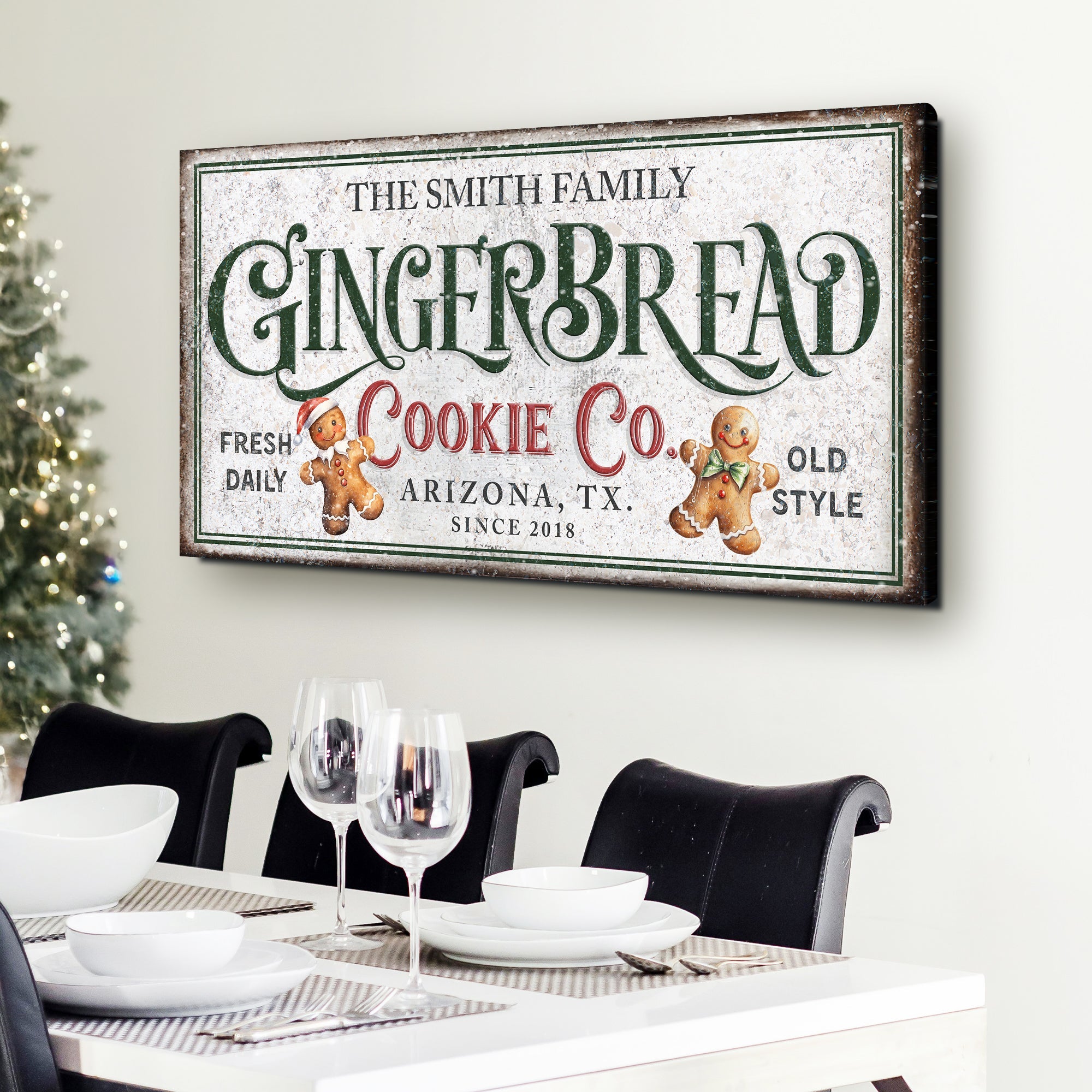 Family Gingerbread Bakery Christmas Sign II on sale at MyriadMart