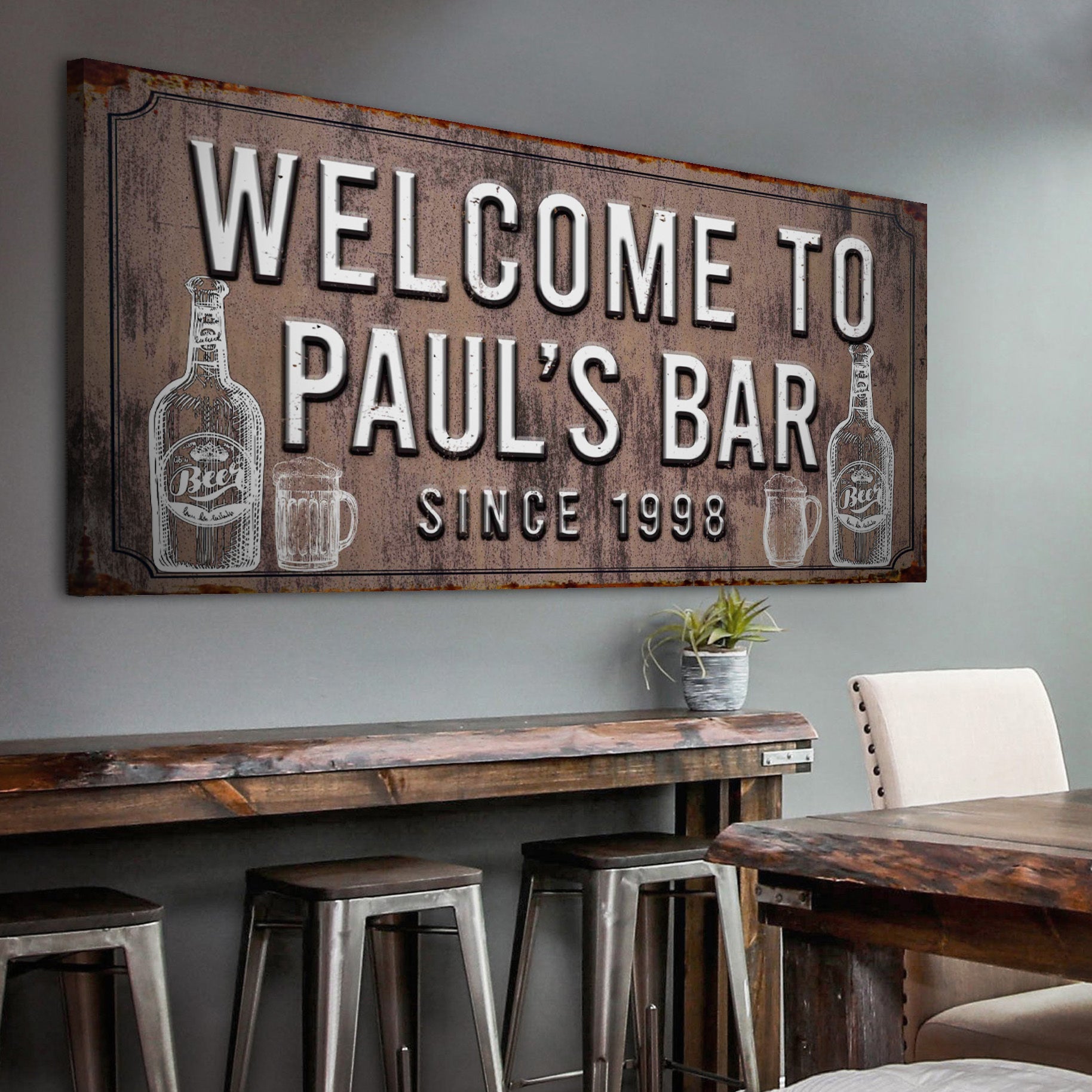 Bar Sign III on sale at MyriadMart