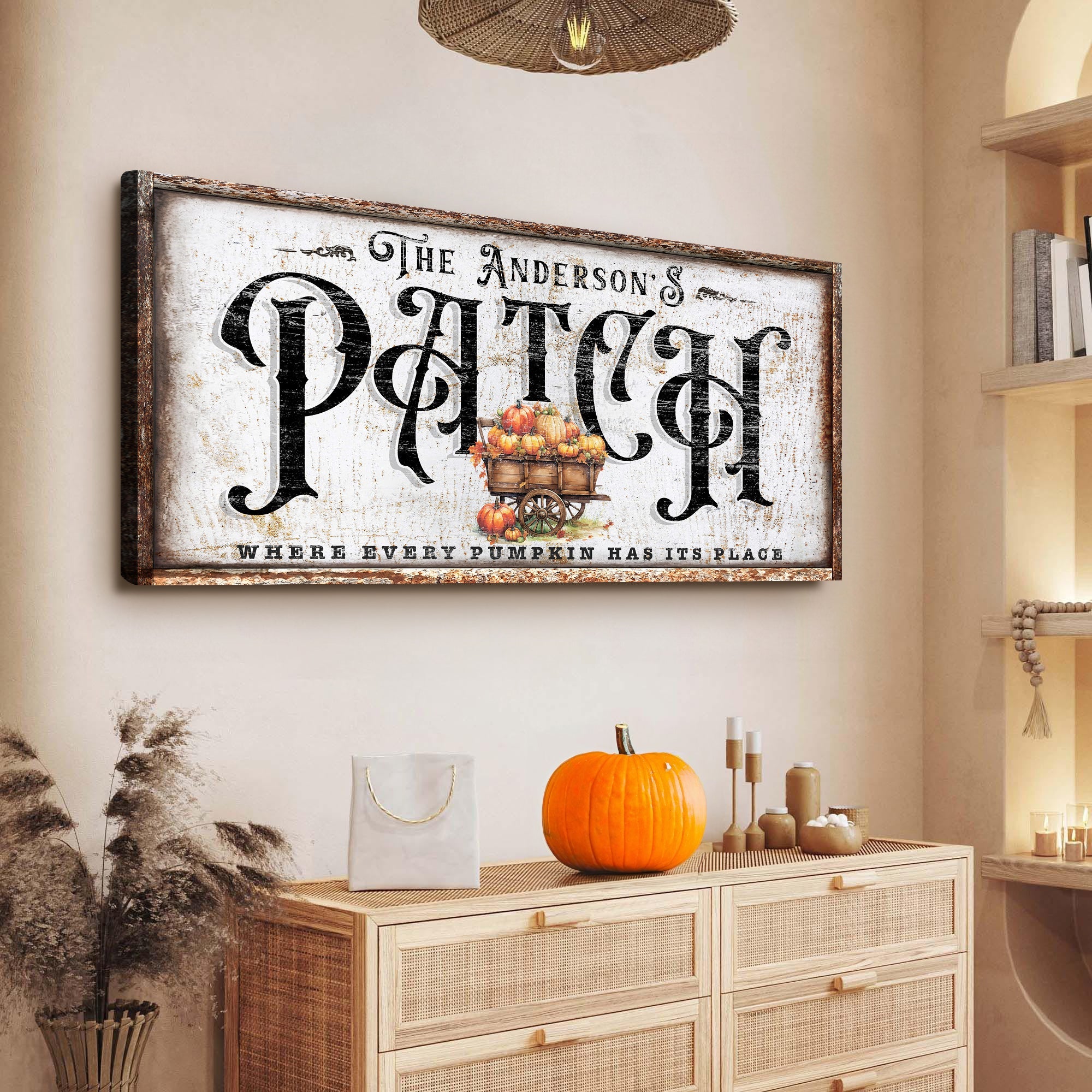 Personalized Pumpkin Patch Sign VIII on sale at MyriadMart