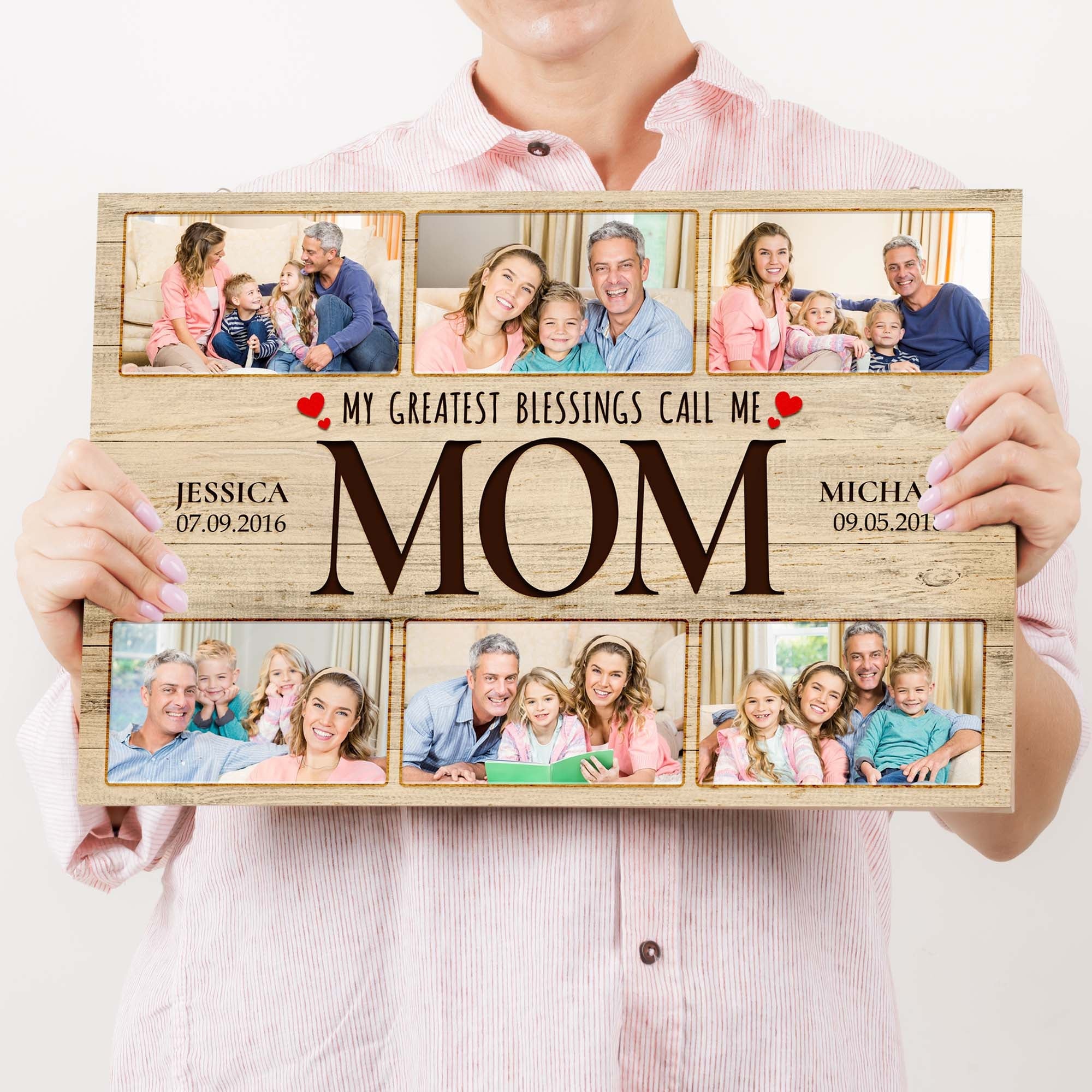Mother's Day Sign My Greatest Blessings Call Me Mom II on sale at MyriadMart