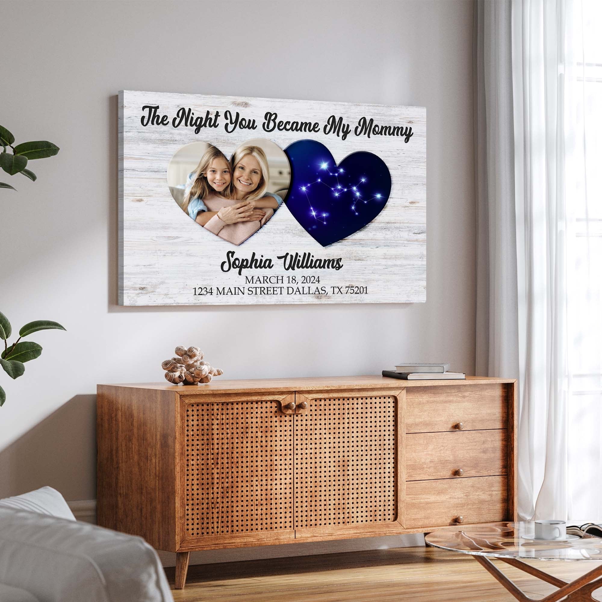 Mother's Day Sign The Night You Became My Mommy on sale at MyriadMart