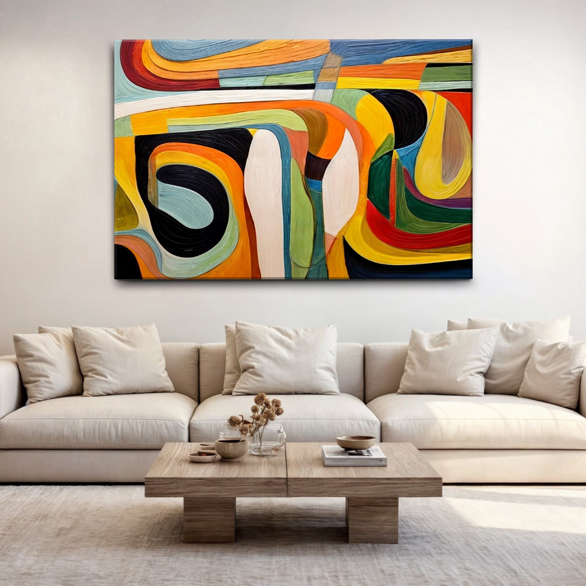 Modern Vibrant Abstract Wall Art on sale at MyriadMart