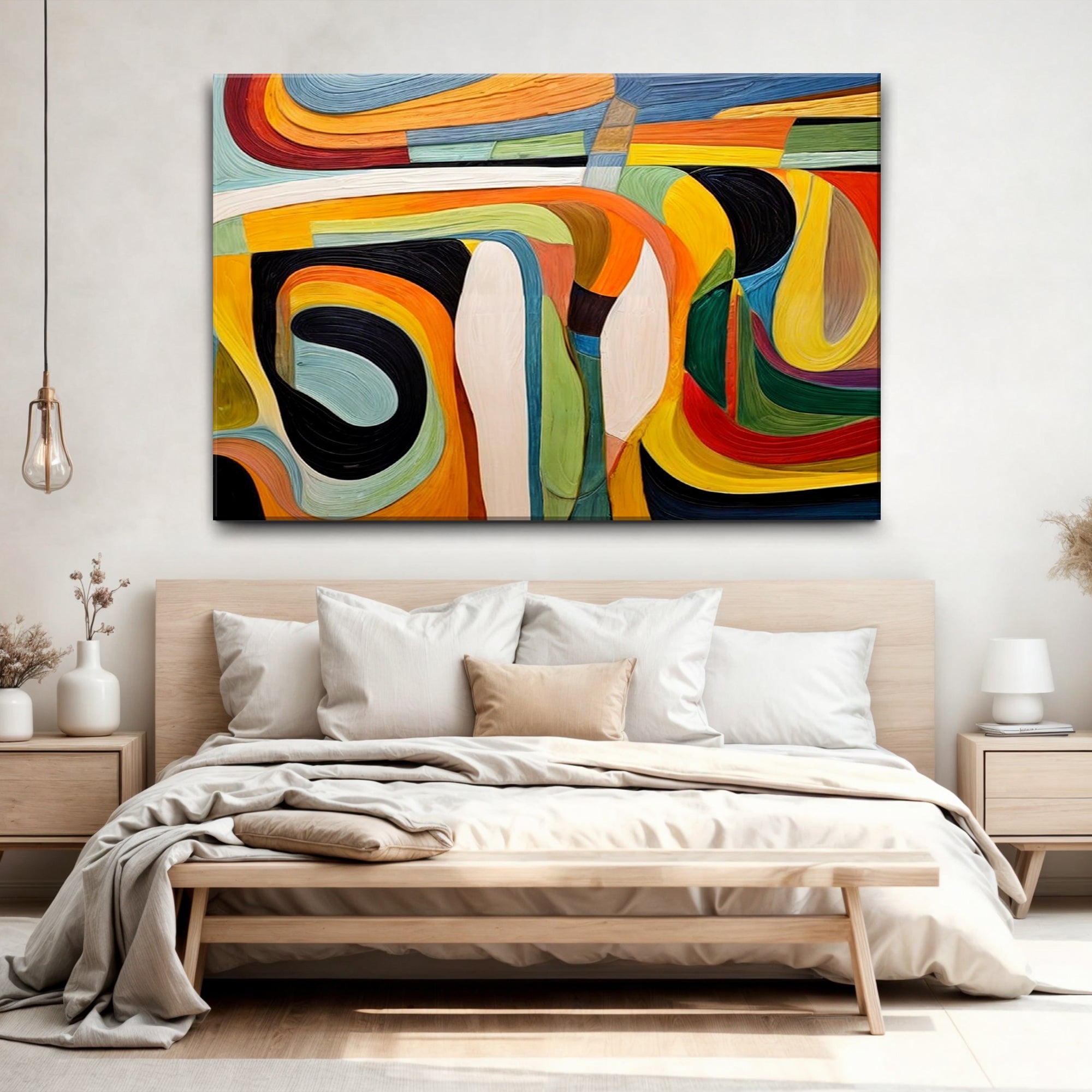 Modern Vibrant Abstract Wall Art on sale at MyriadMart