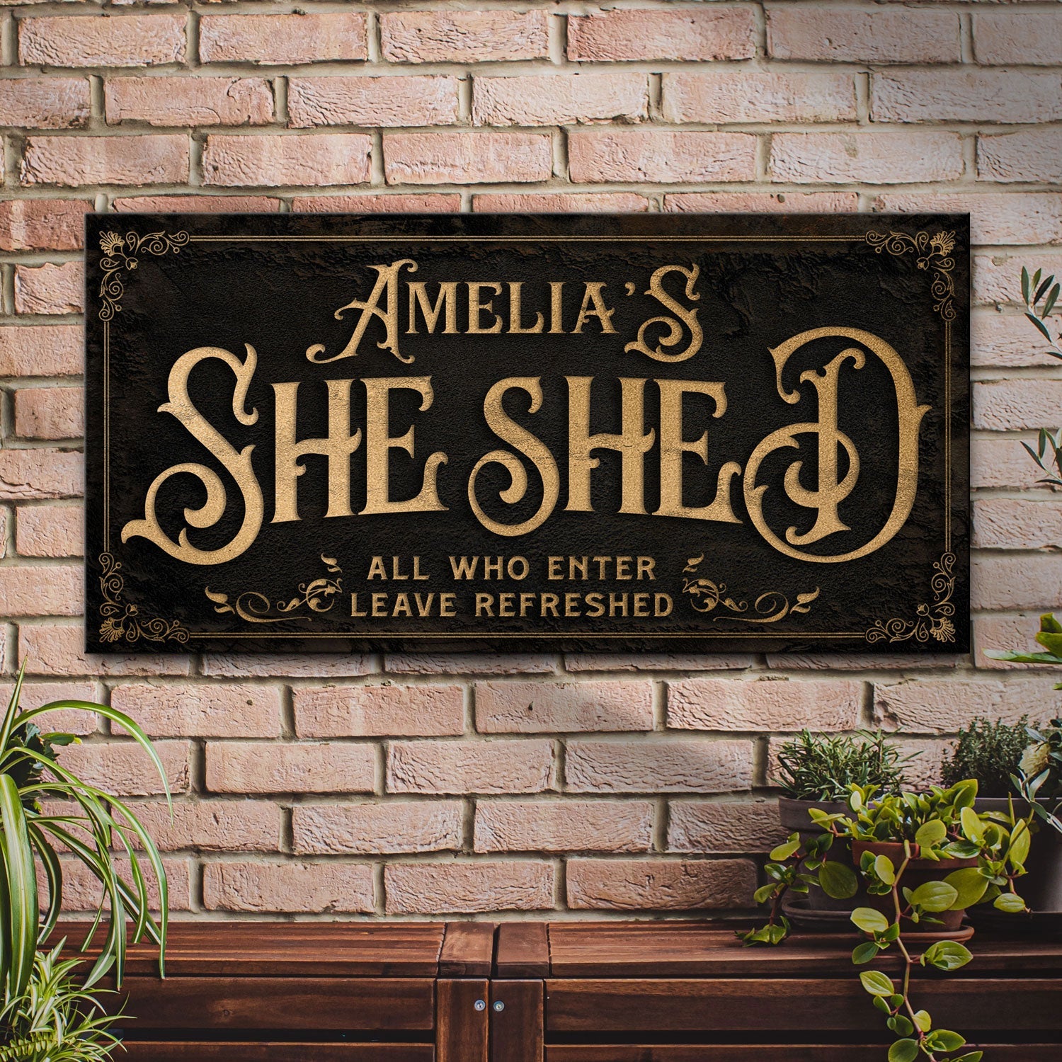 Personalized She Shed Sign II on sale at MyriadMart