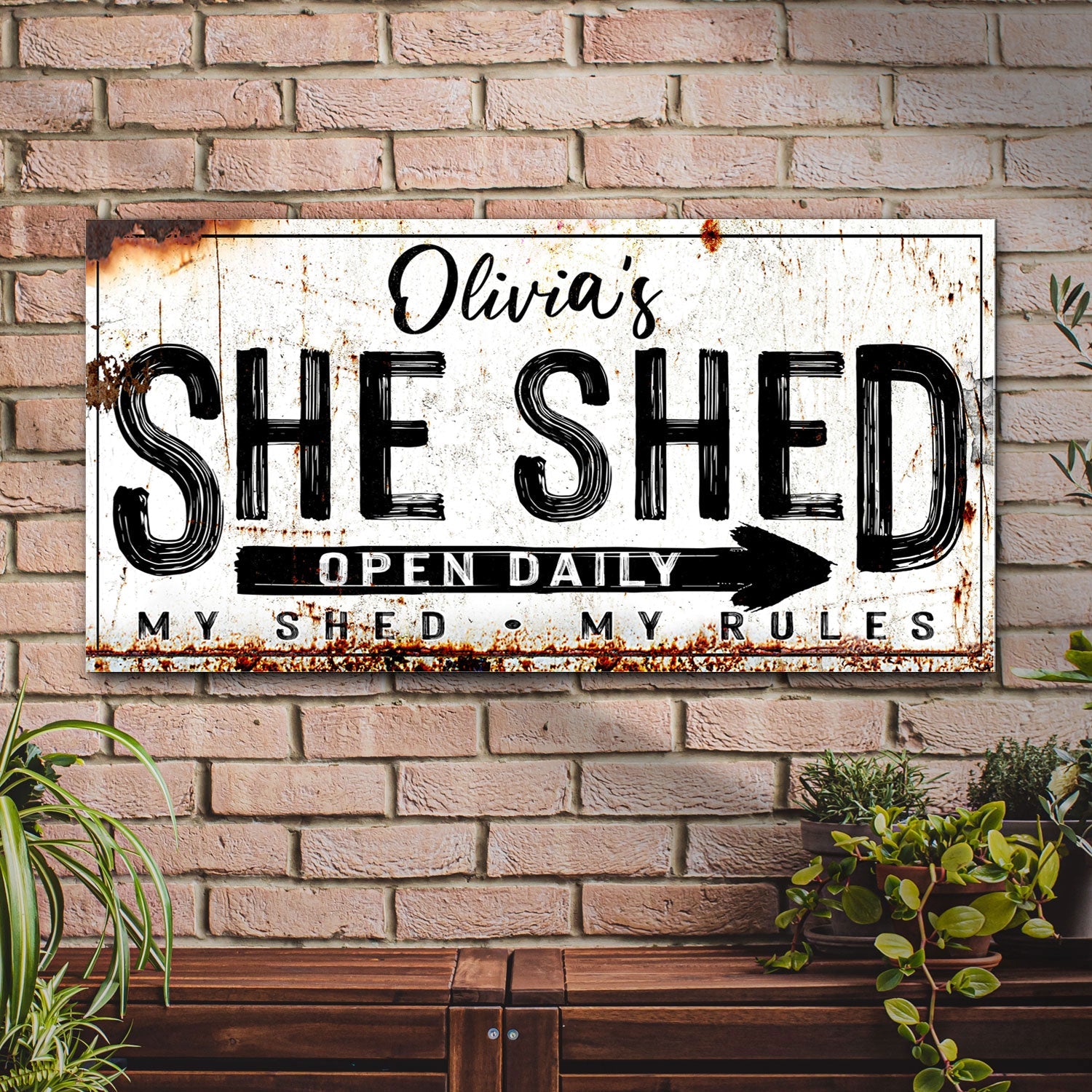 Personalized She Shed Sign XII on sale at MyriadMart