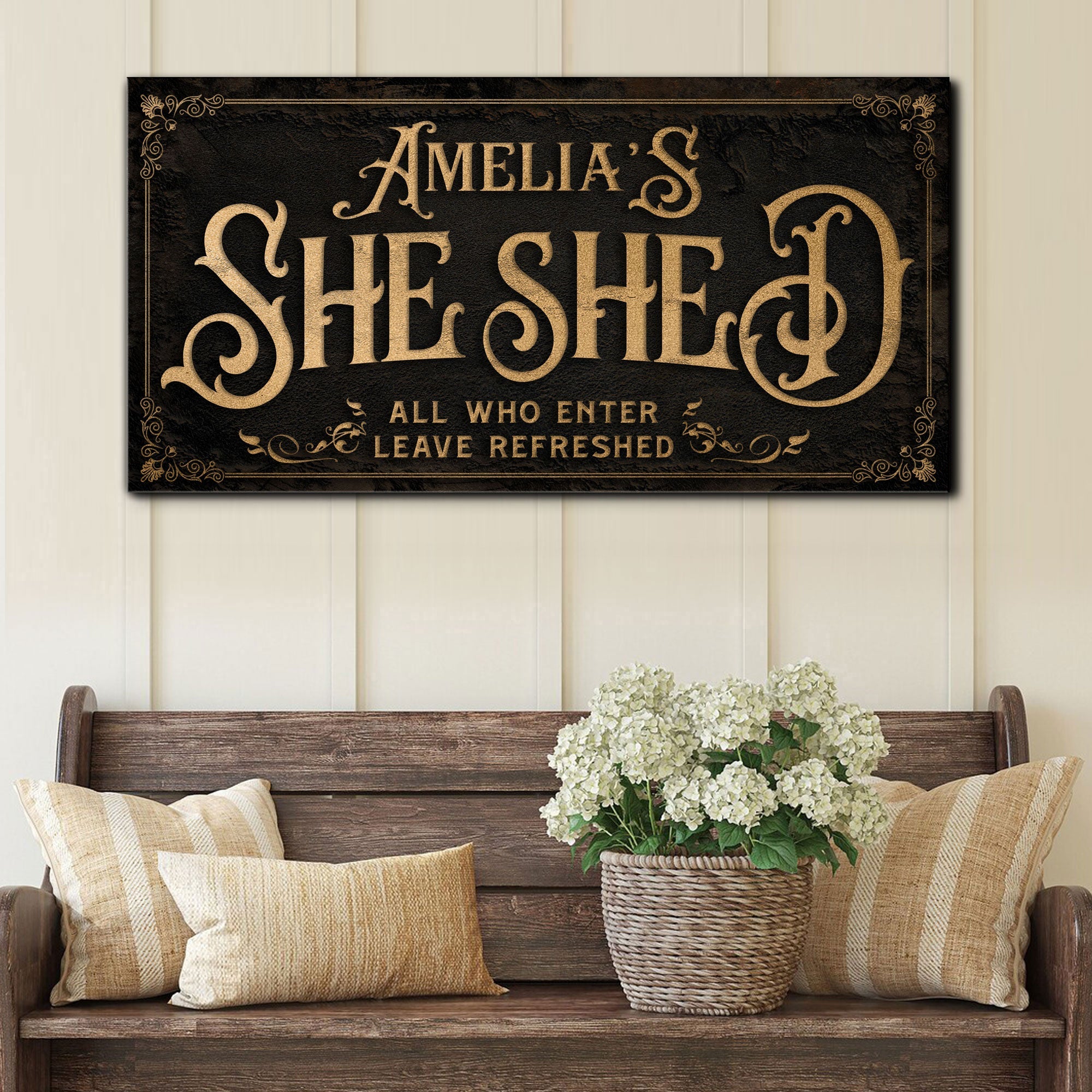 Personalized She Shed Sign II on sale at MyriadMart