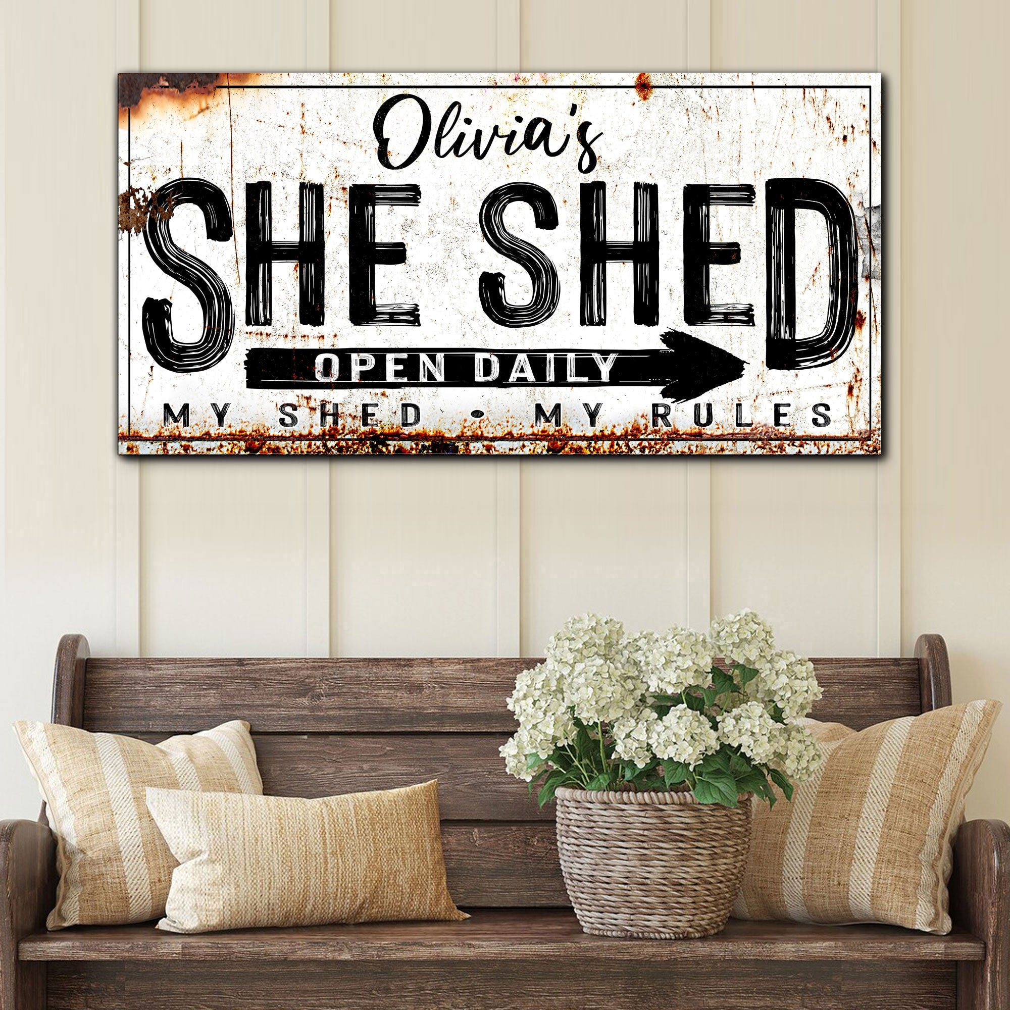 Personalized She Shed Sign XII on sale at MyriadMart