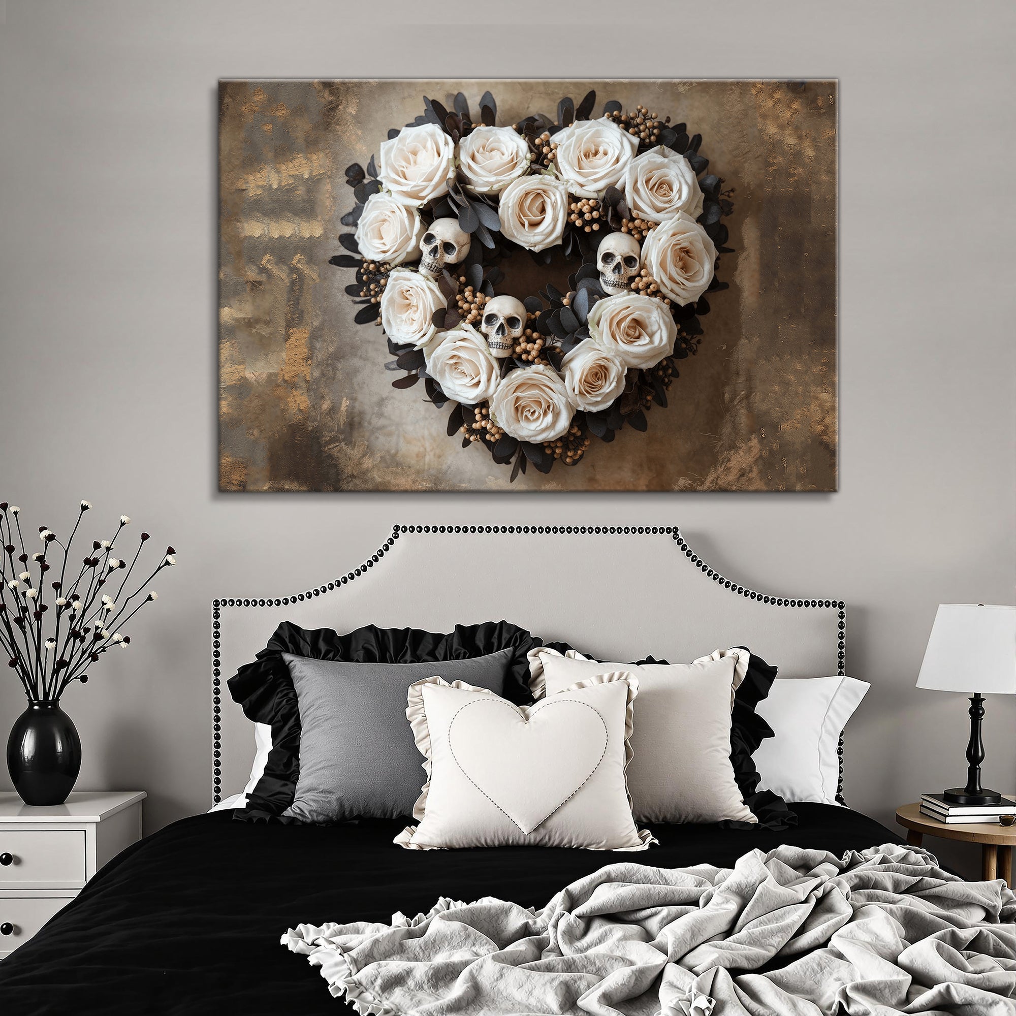 Skull and Flowers Wall Art IV on sale at MyriadMart