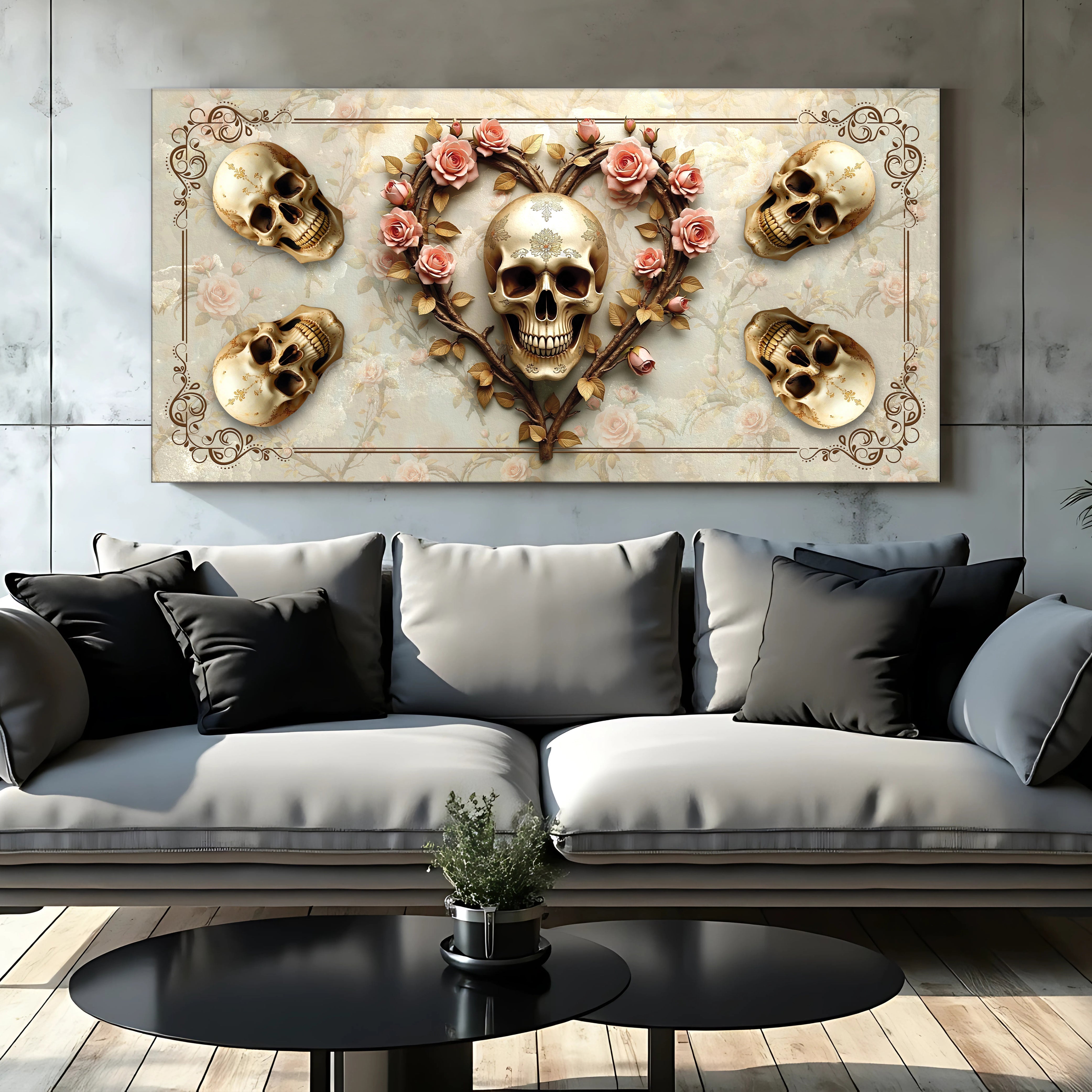 3D Vintage Skull Wall Art on sale at MyriadMart