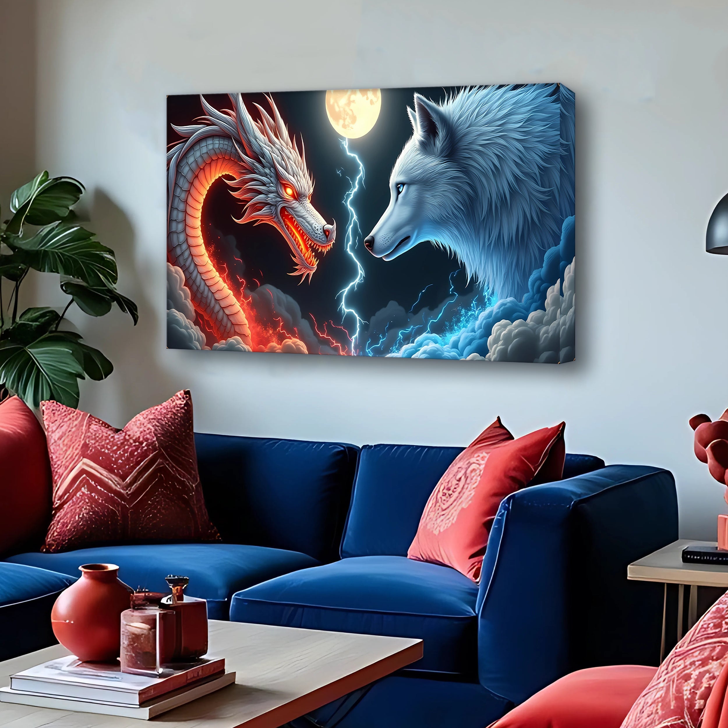 3D Dragon and Wolf Wall Art III on sale at MyriadMart