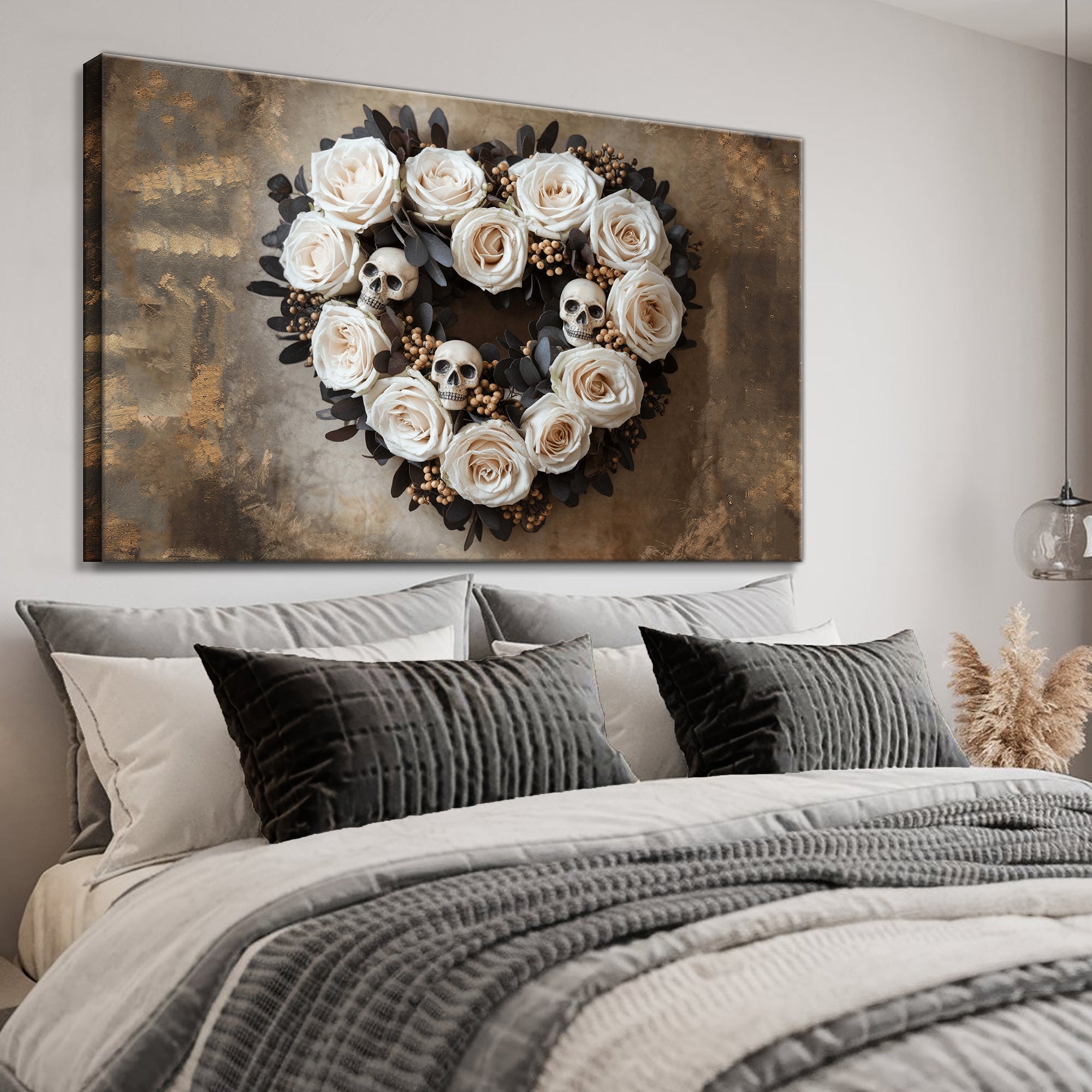 Skull and Flowers Wall Art IV on sale at MyriadMart