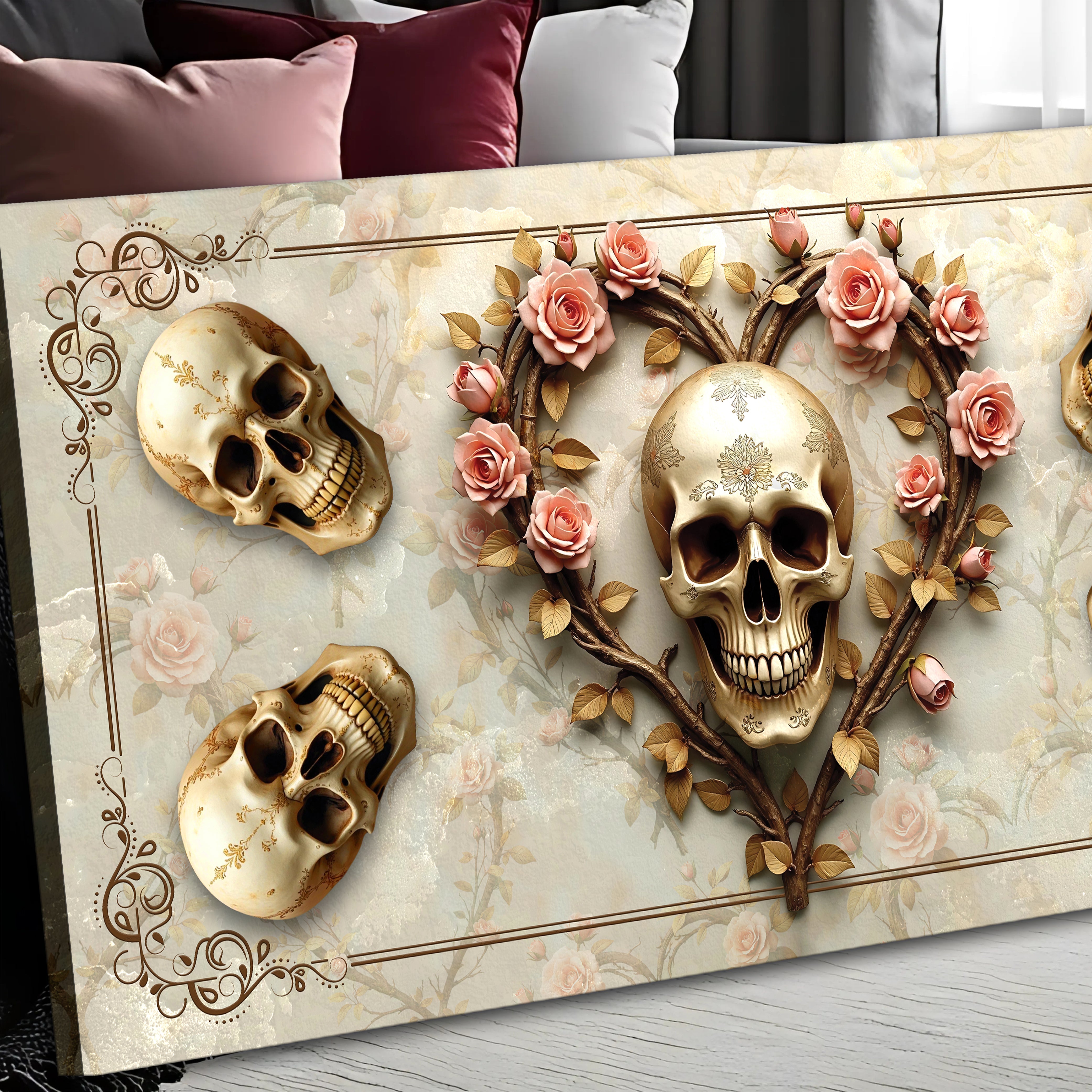 3D Vintage Skull Wall Art on sale at MyriadMart