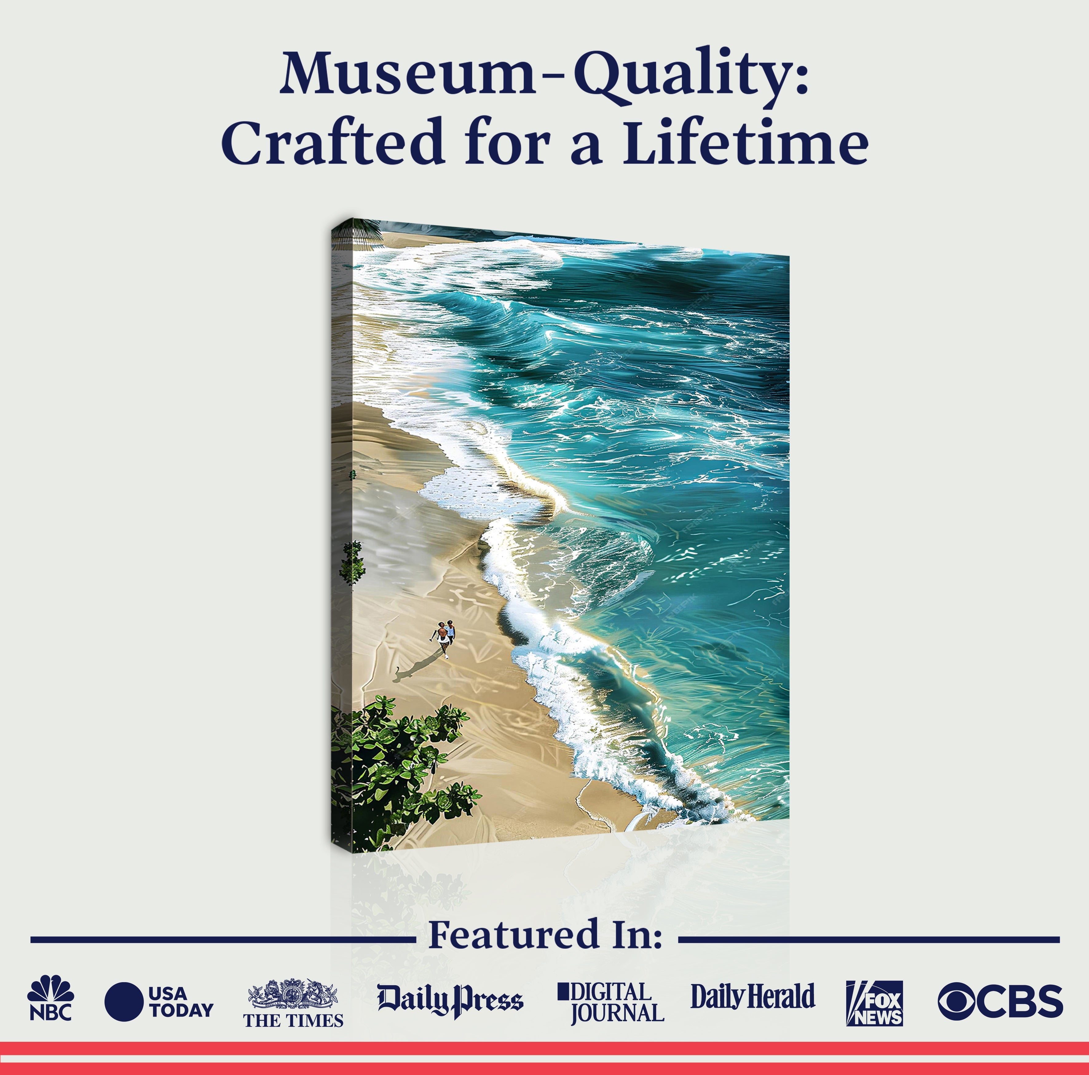 Beachfront Painting Coastal Wall Art II on sale at MyriadMart