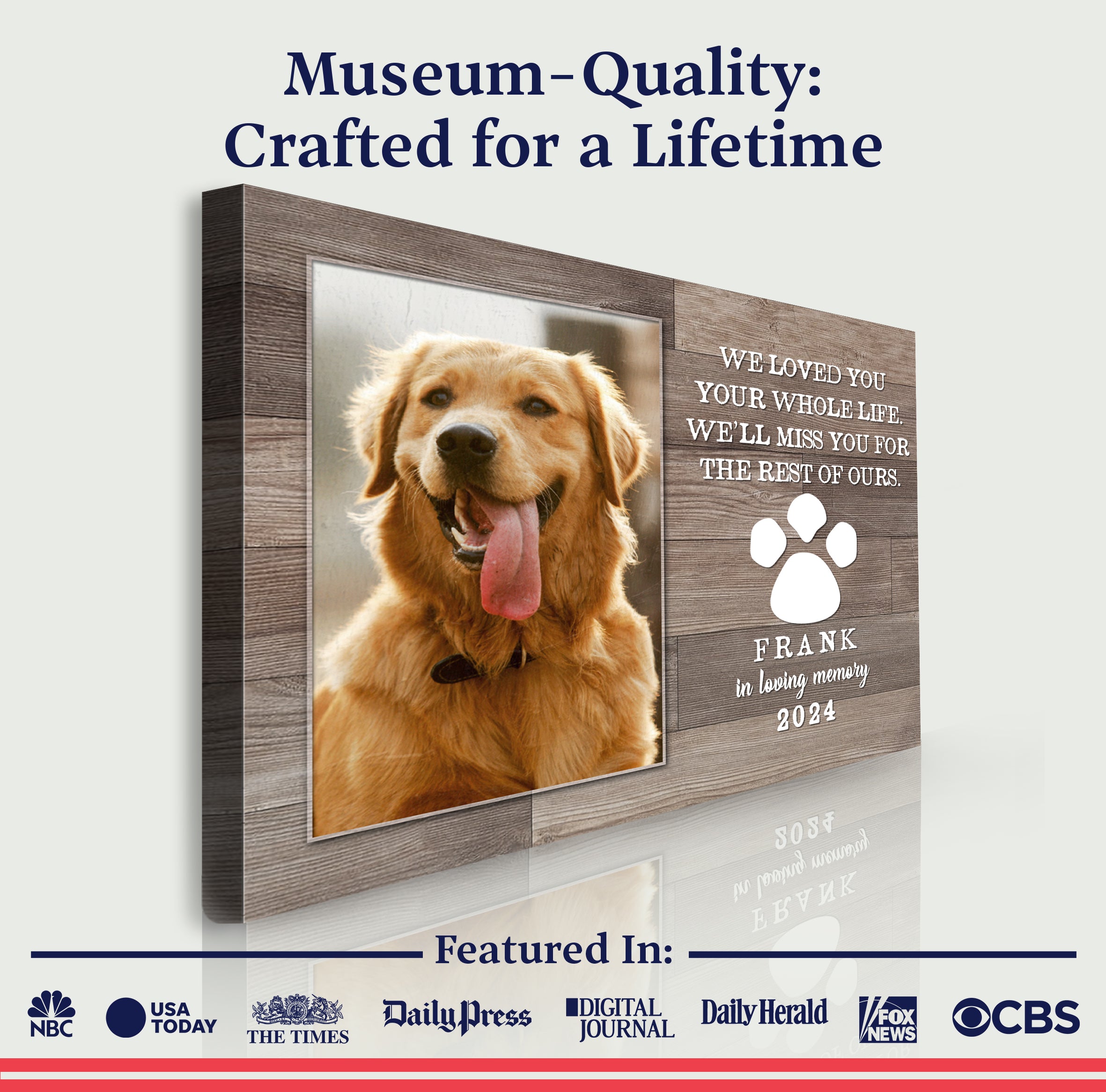 Pet Memorial Sign We Loved You Your Whole Life on sale at MyriadMart
