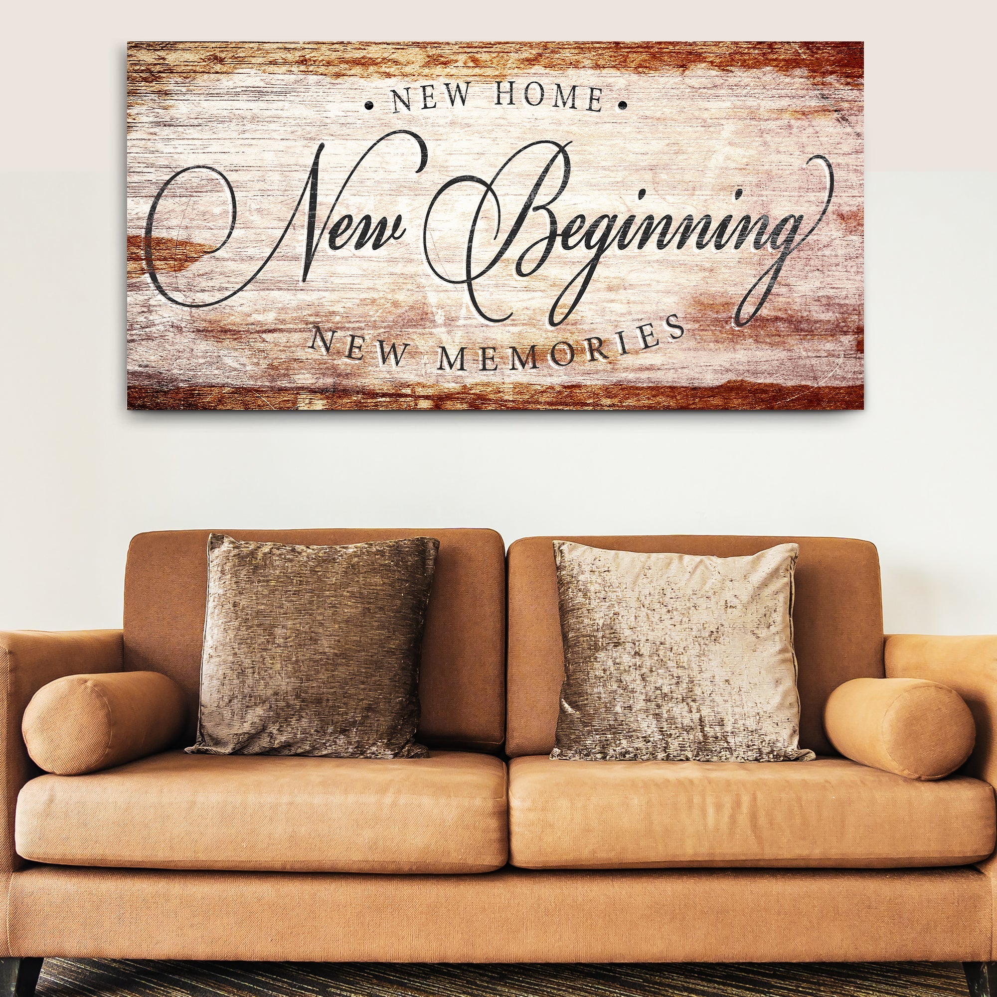 New Home New Beginning New Memories Sign IV on sale at MyriadMart
