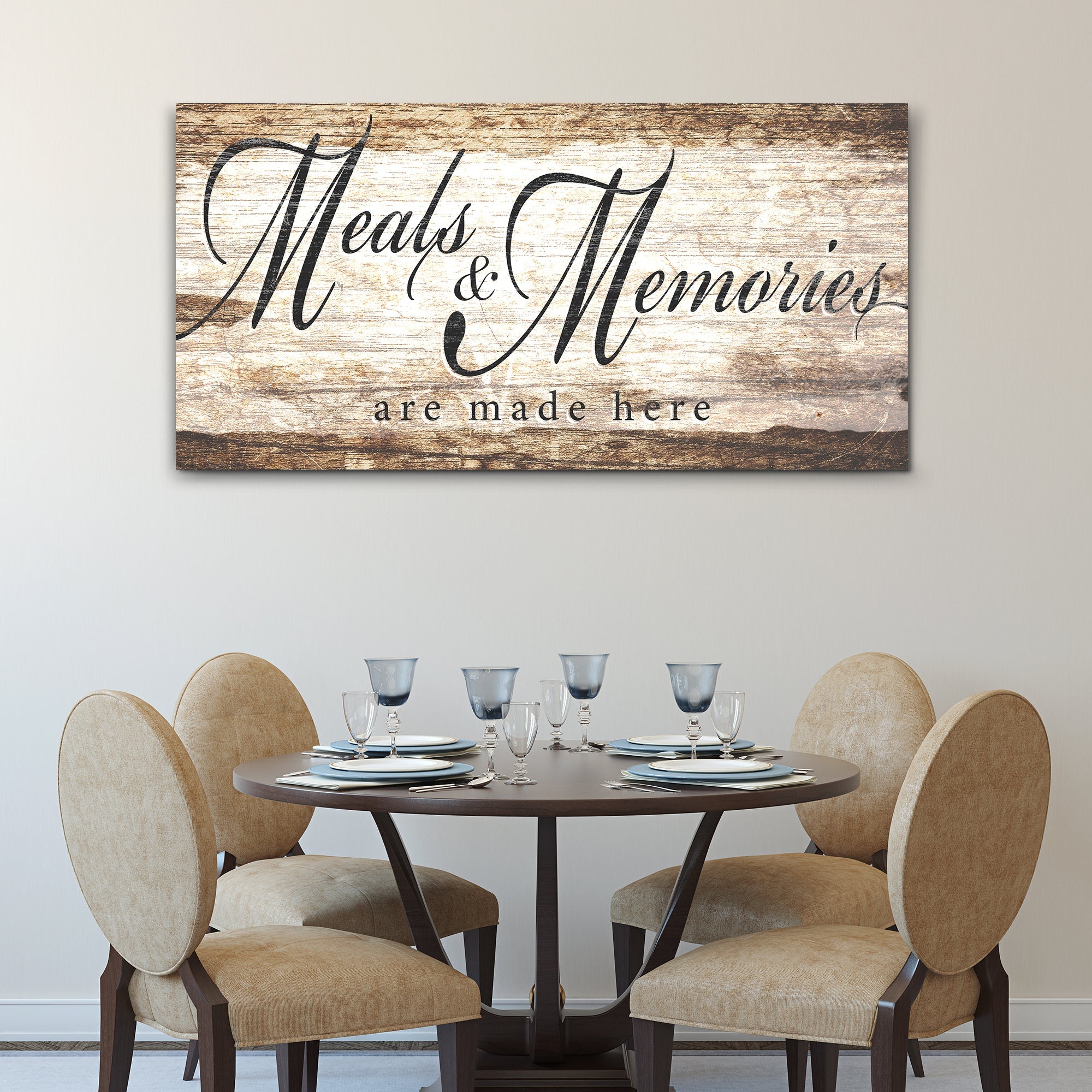 Meals and Memories are Made Here Kitchen Sign II on sale at MyriadMart