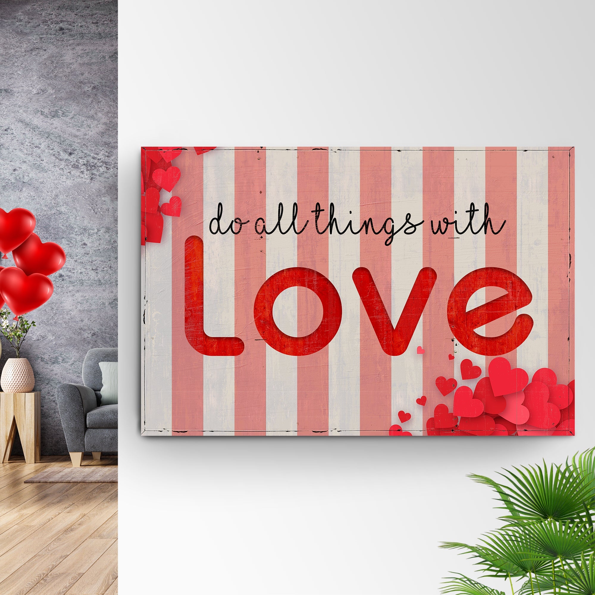 Valentines Day Sign V on sale at MyriadMart
