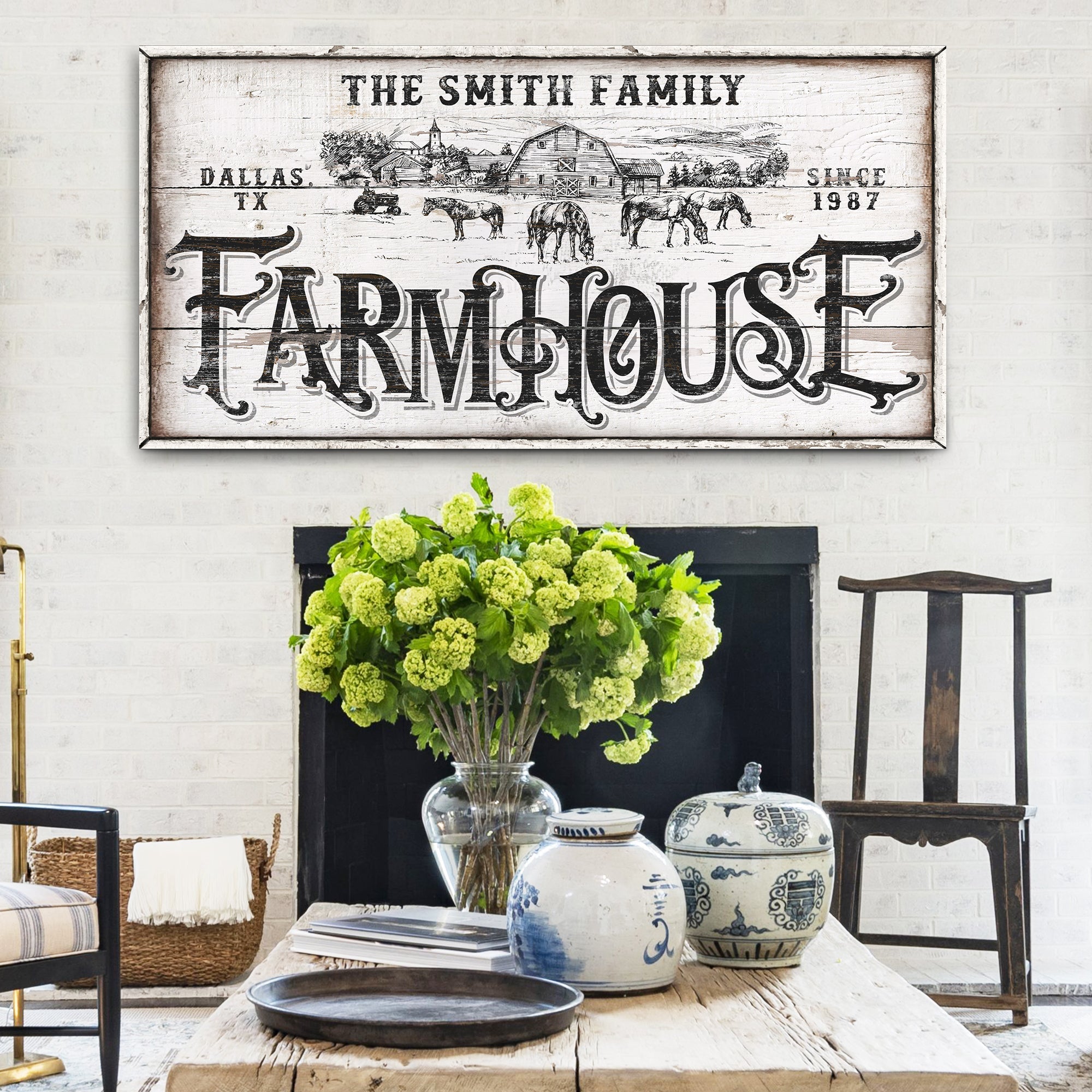 Personalized Farmhouse Sign IV on sale at MyriadMart