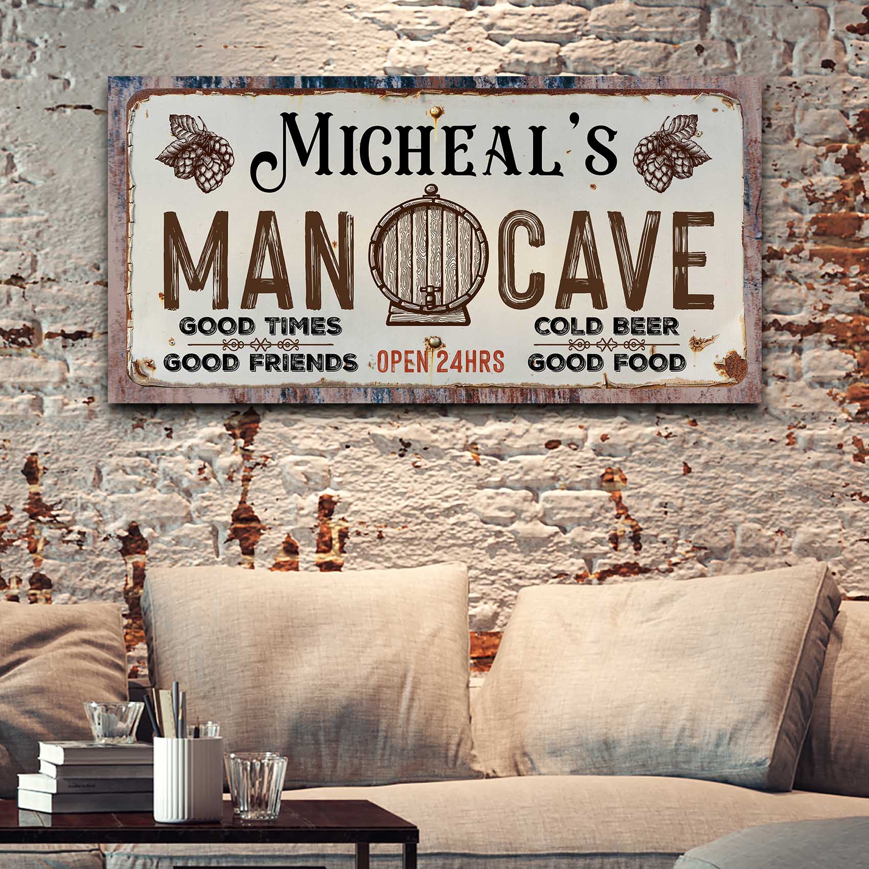 Man Cave Sign III on sale at MyriadMart