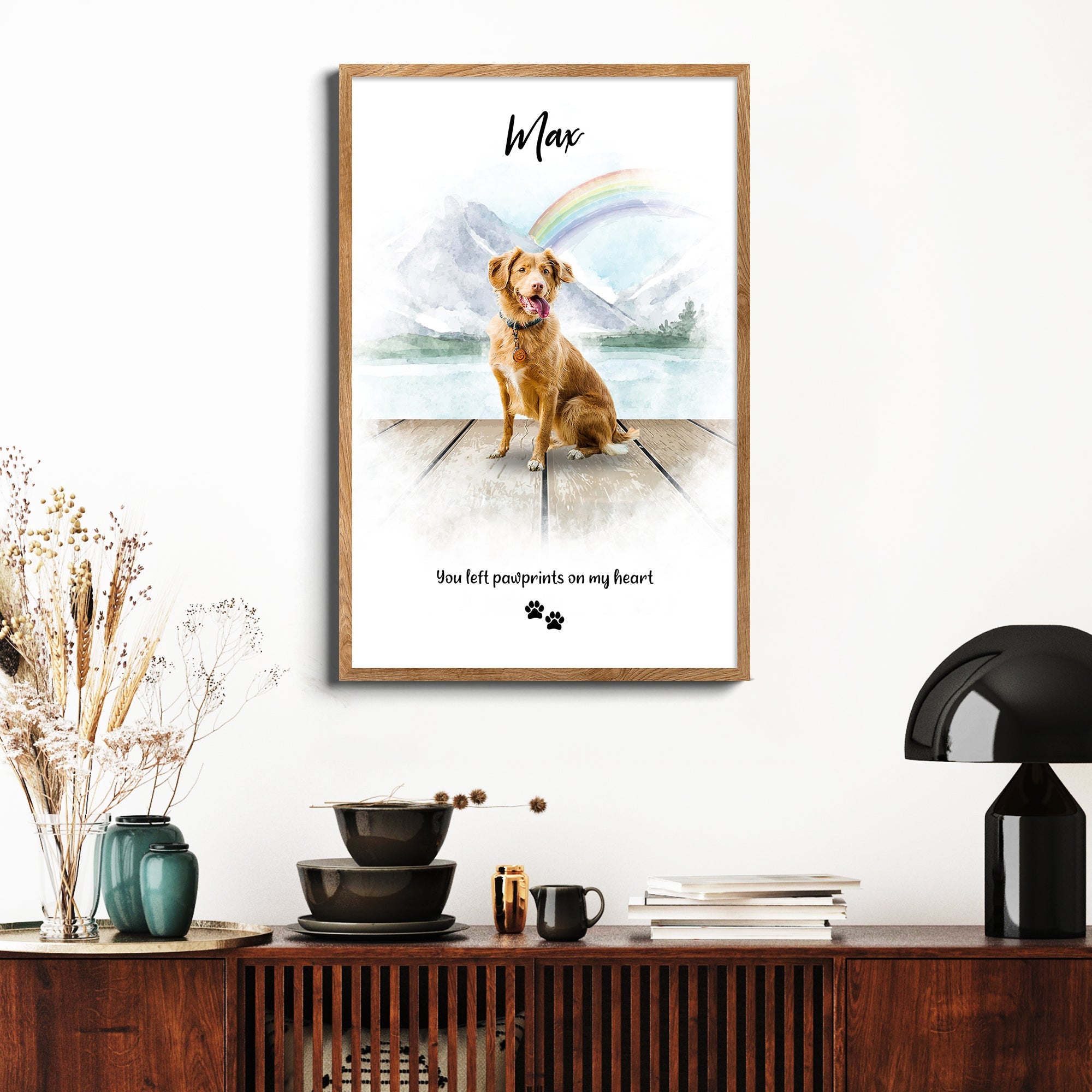 Pet Memorial Rainbow Bridge Sign on sale at MyriadMart