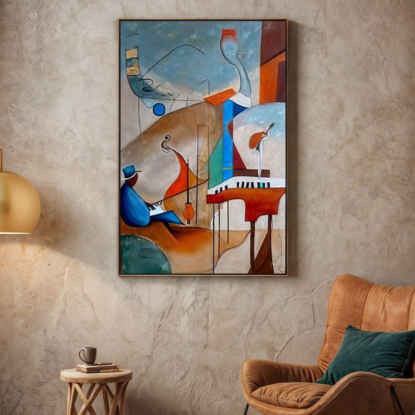 Canvas Print: "Melodic Abstraction" on sale at MyriadMart