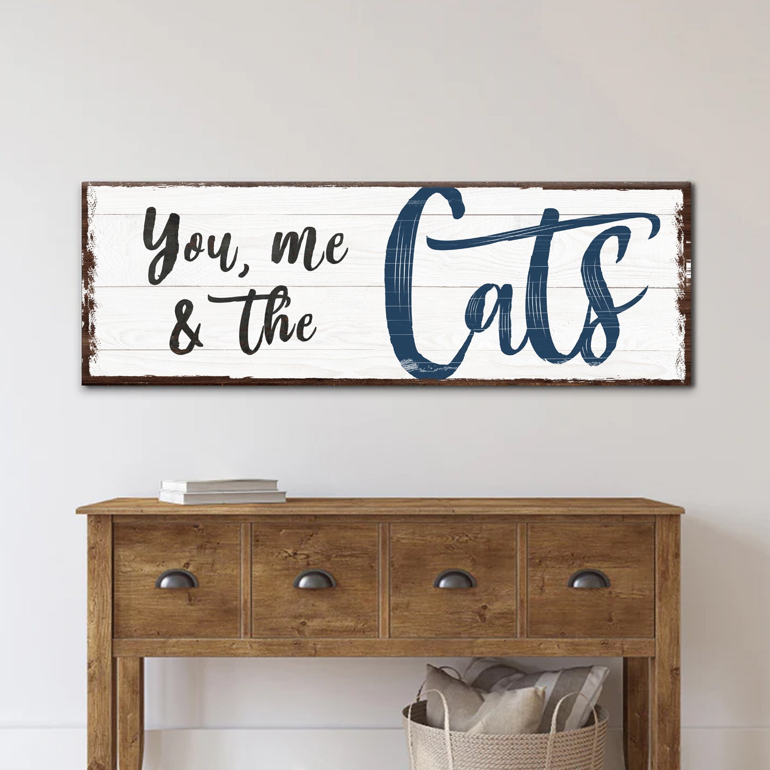 You, Me, And The Cats Sign on sale at MyriadMart