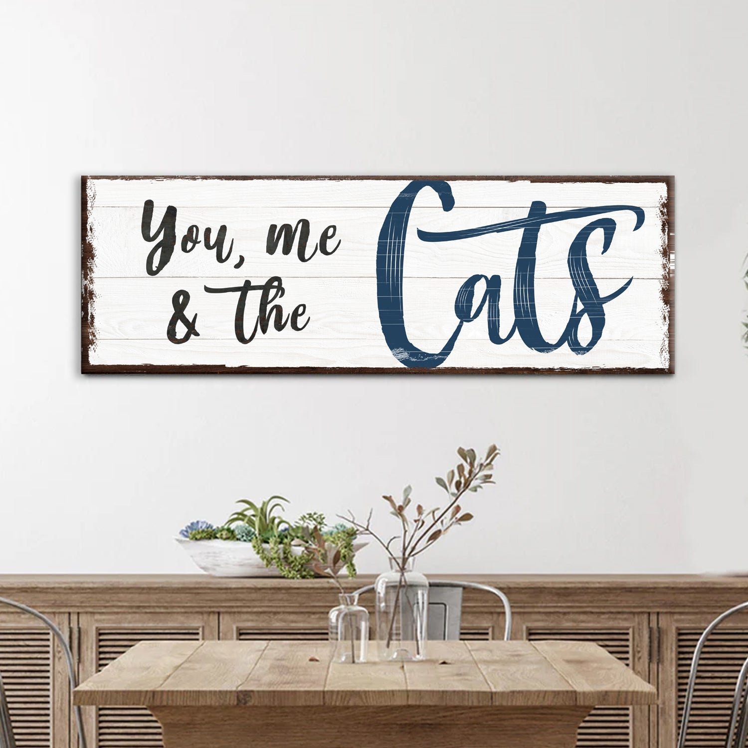 You, Me, And The Cats Sign on sale at MyriadMart
